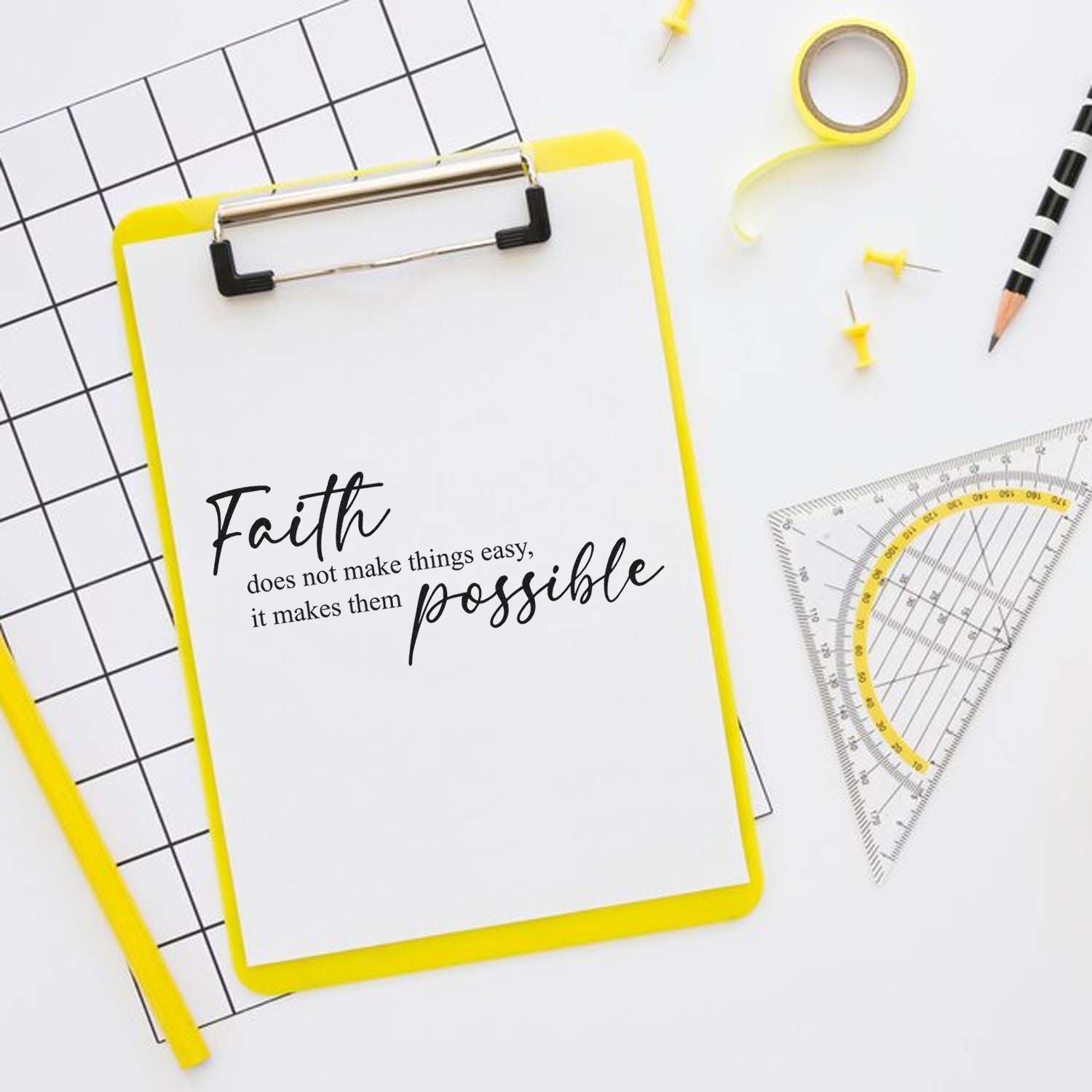 Pre-Inked Faith Makes Possible Handcraft Stamp