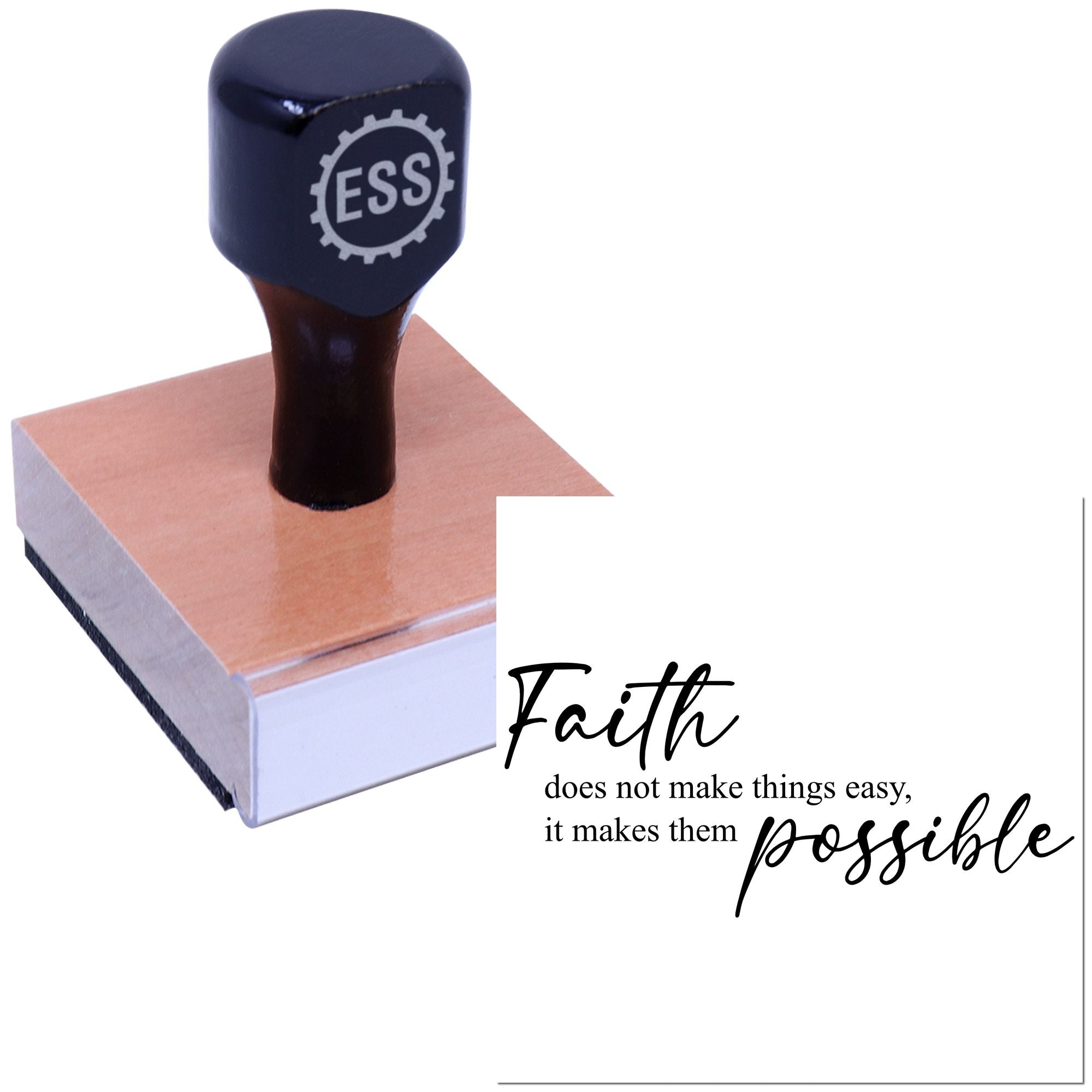 Impossible Made Possible Cardmaking Rubber Stamp