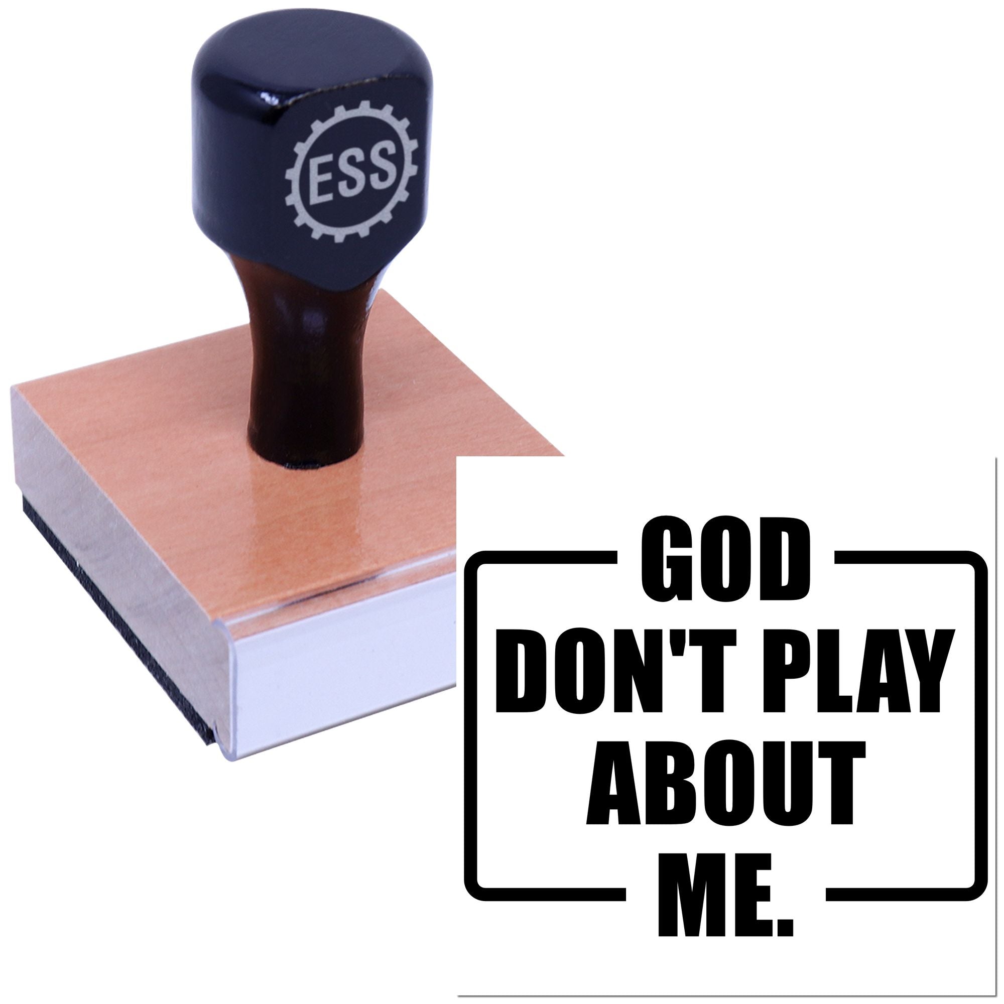 God Means Business Journaling Rubber Stamp