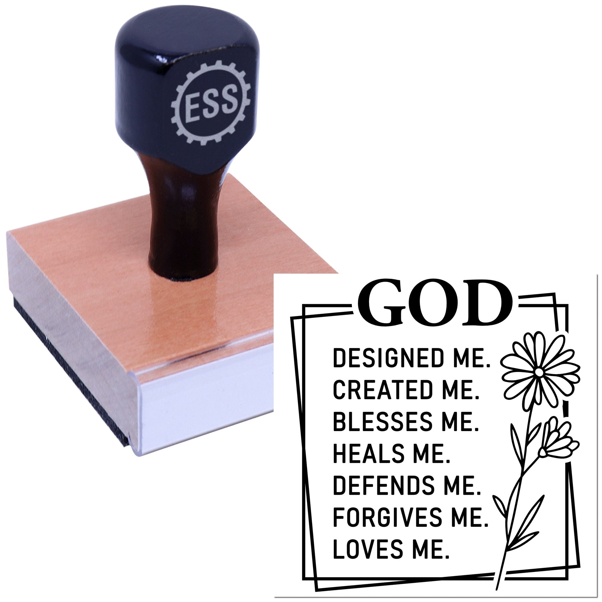God’S Endless Blessings Postcard Rubber Stamp