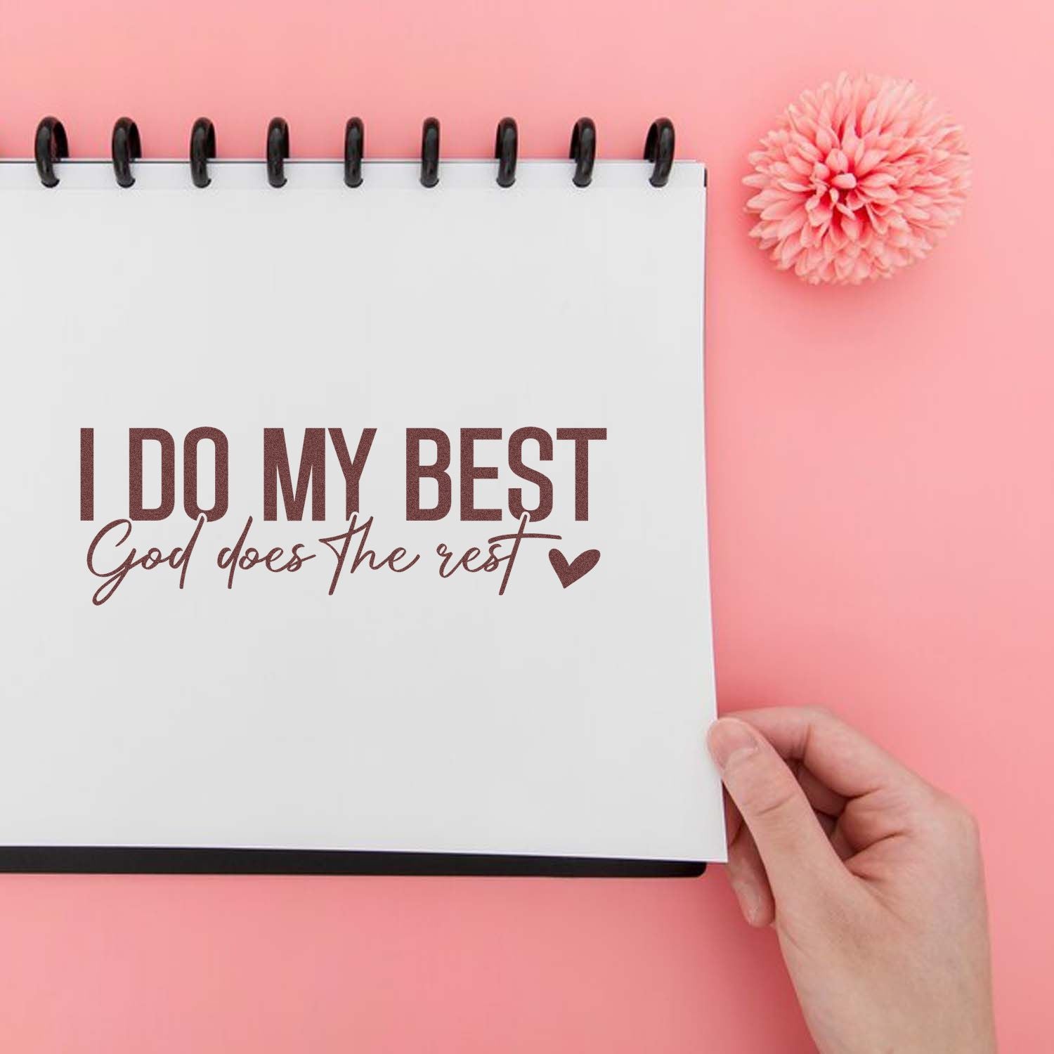 Self-Inking Faith Quote Tag Stamp