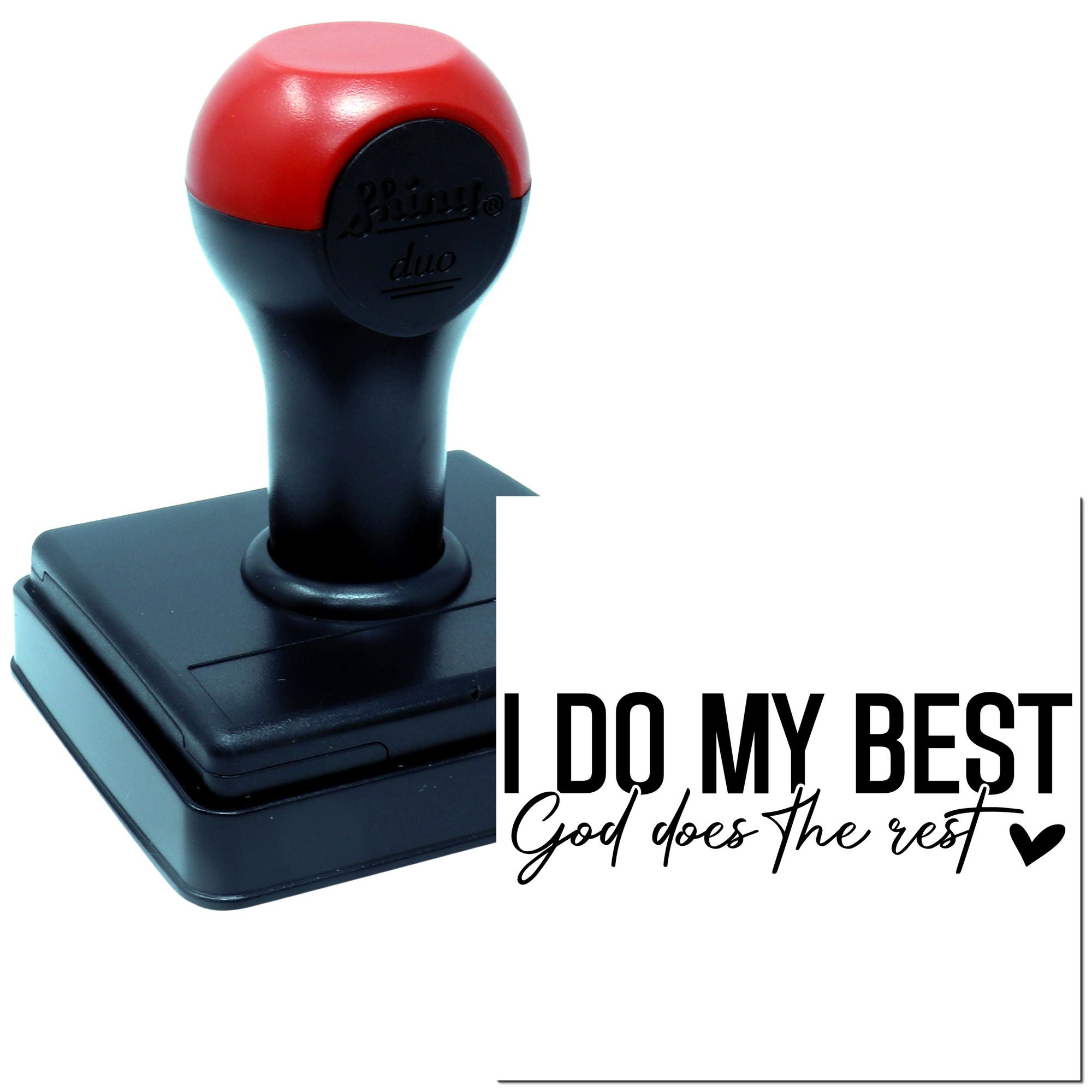 Duo I Do My Best Poster Hand Stamp