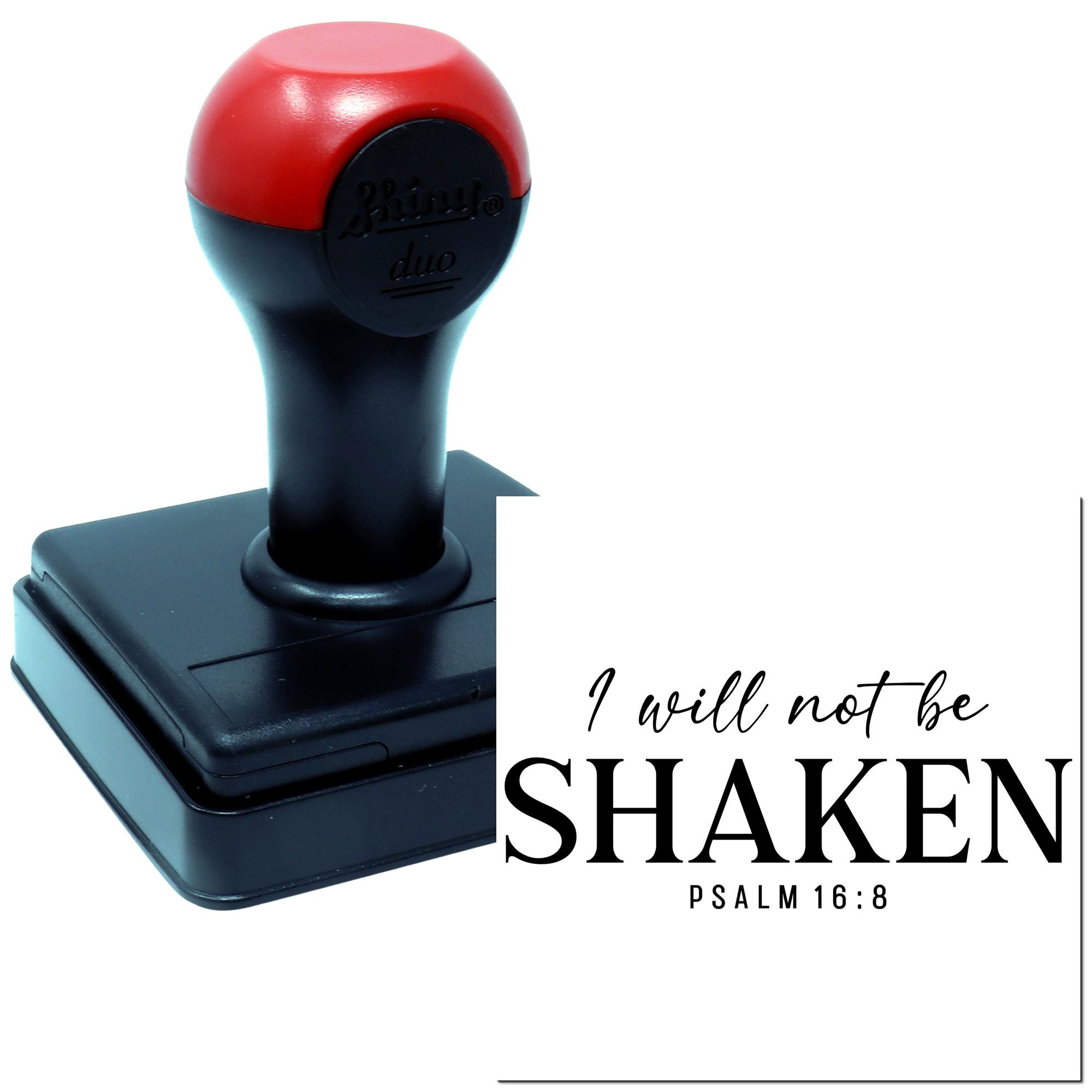 Duo Steadfast Faith From Psalm Sixteen Hand Stamp