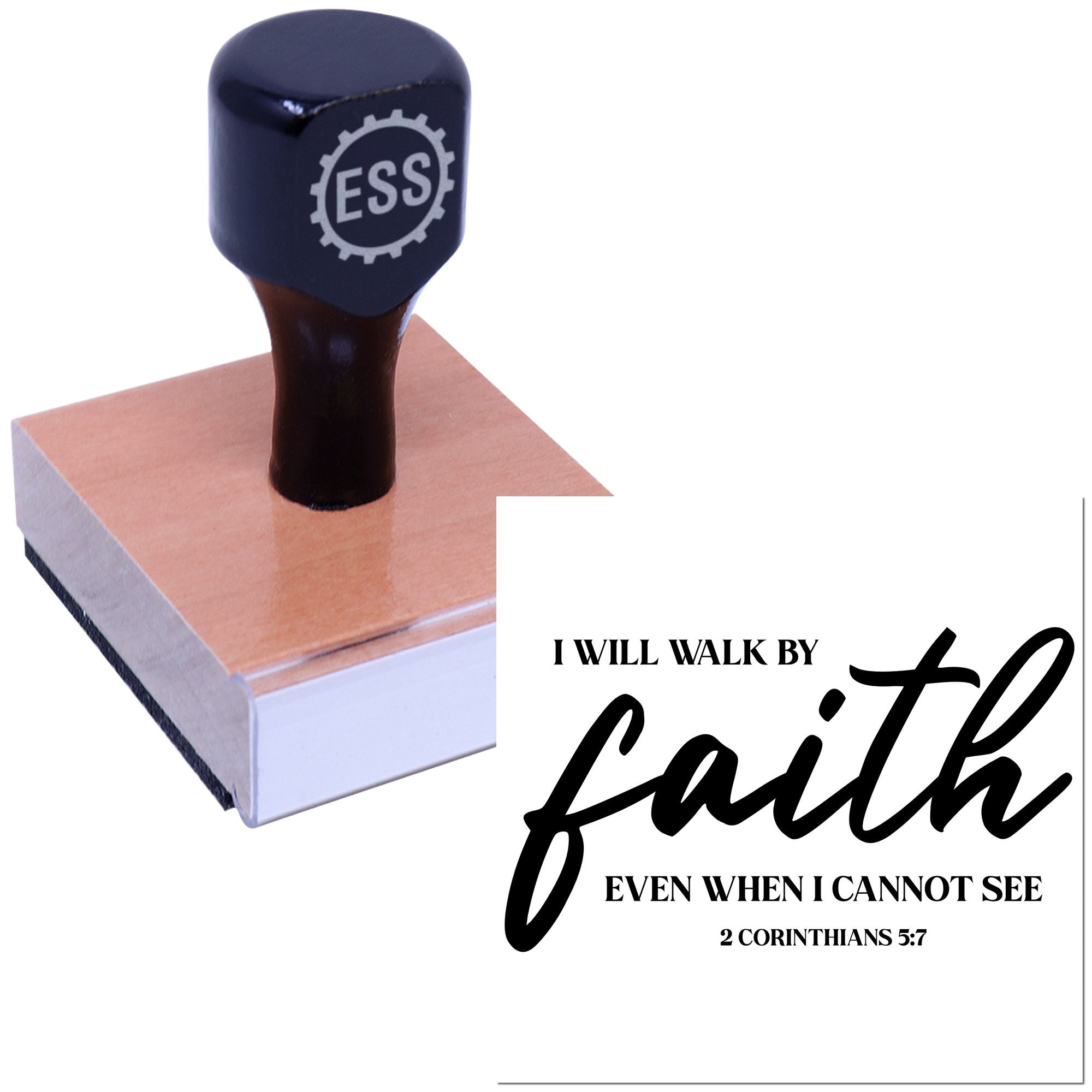 Faith Over Sight Craft Rubber Stamp