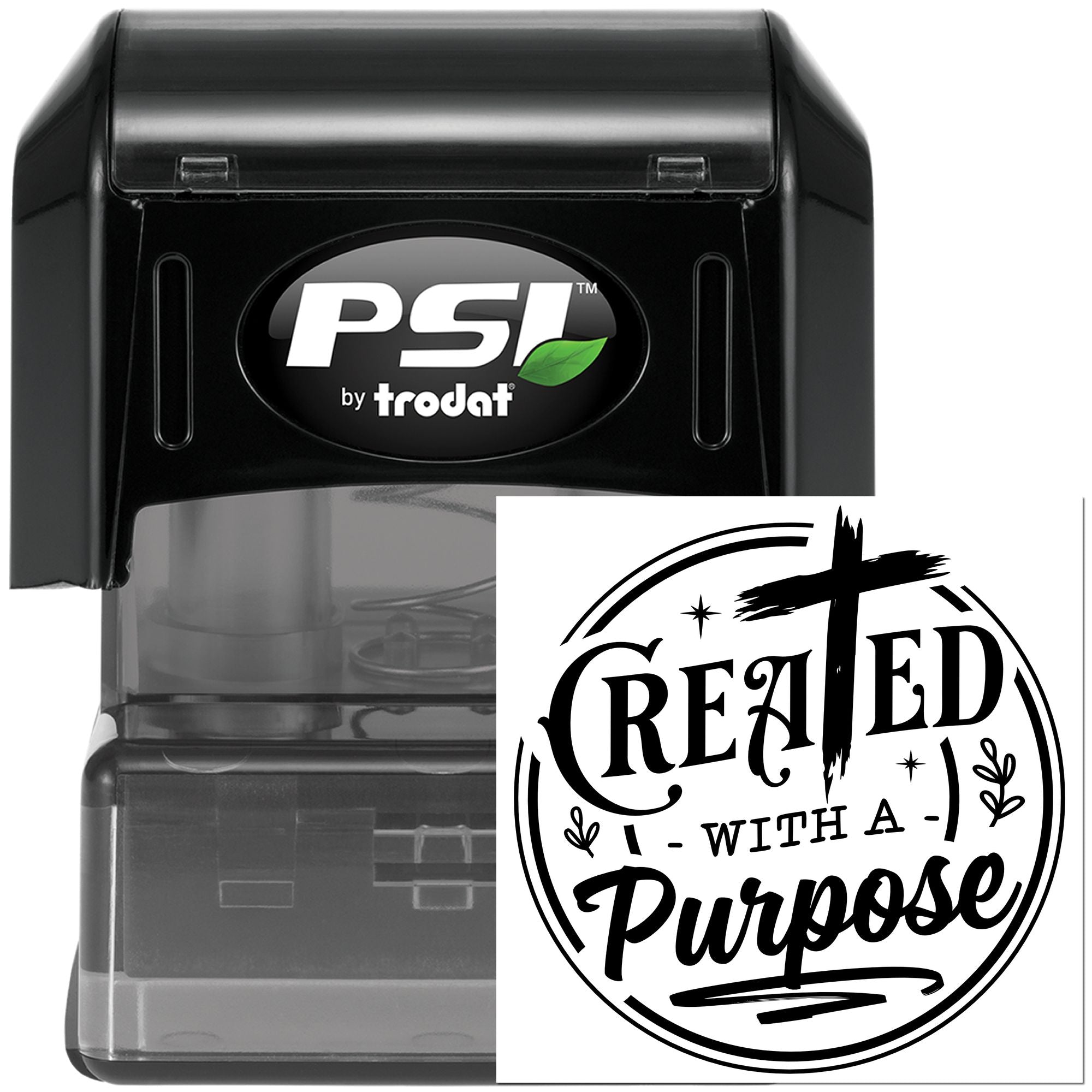 Pre-Inked Created With Purpose Scrapbook Stamp