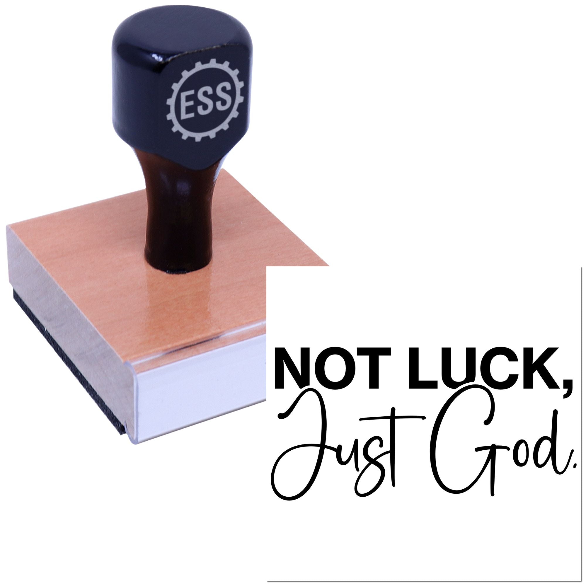 Chosen Not Chance Paper Craft Rubber Stamp