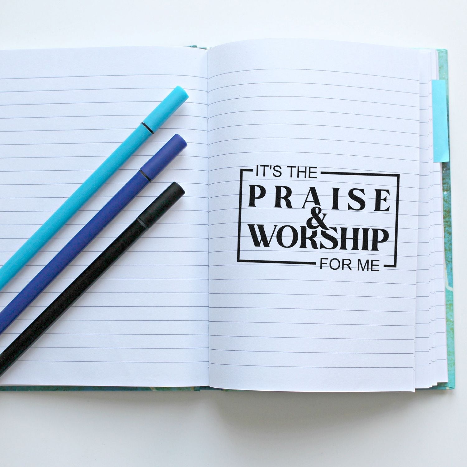 Pre-Inked Praise And Worship Handcraft Stamp