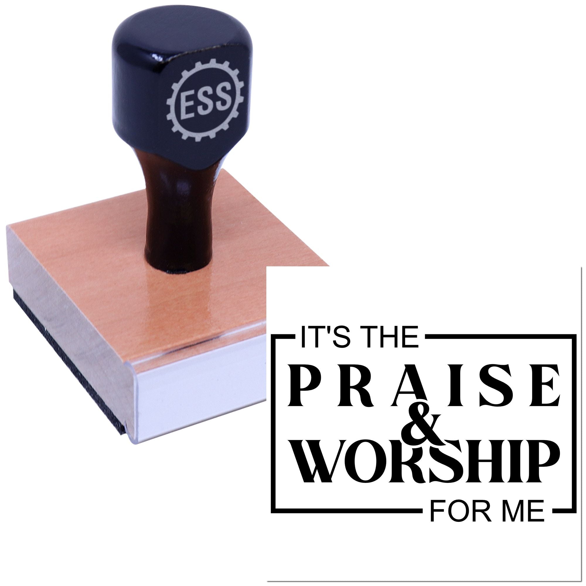 Joyful Worship Moment Cardmaking Rubber Stamp