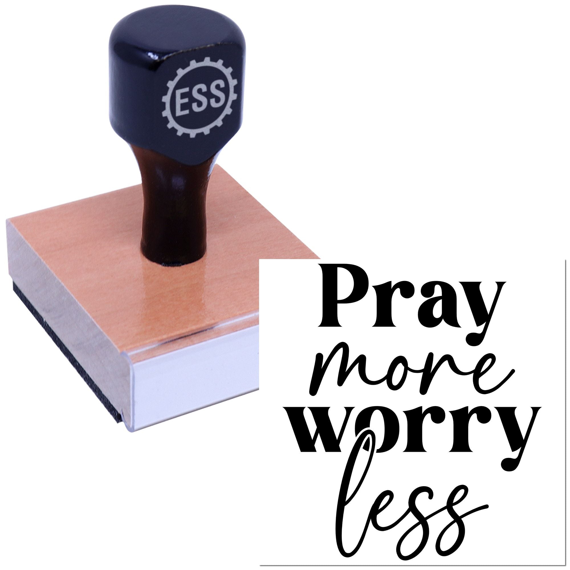 Prayer Over Anxiety Journaling Rubber Stamp