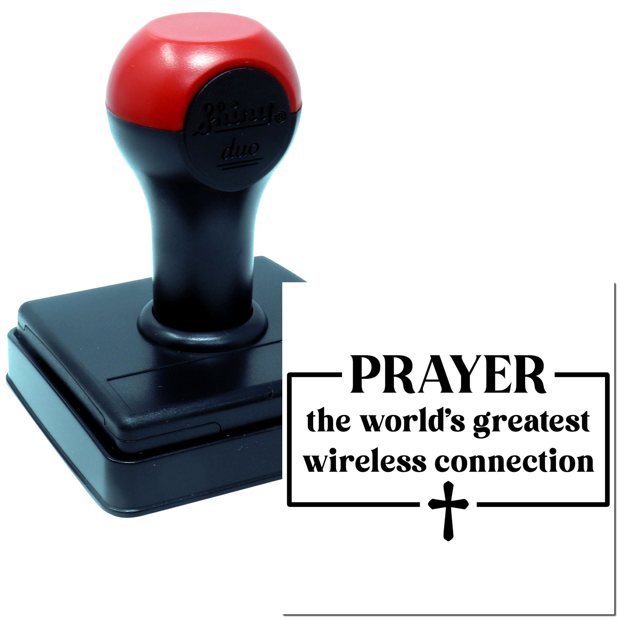 Duo Prayer World's Greatest Wireless Connection Hand Stamp
