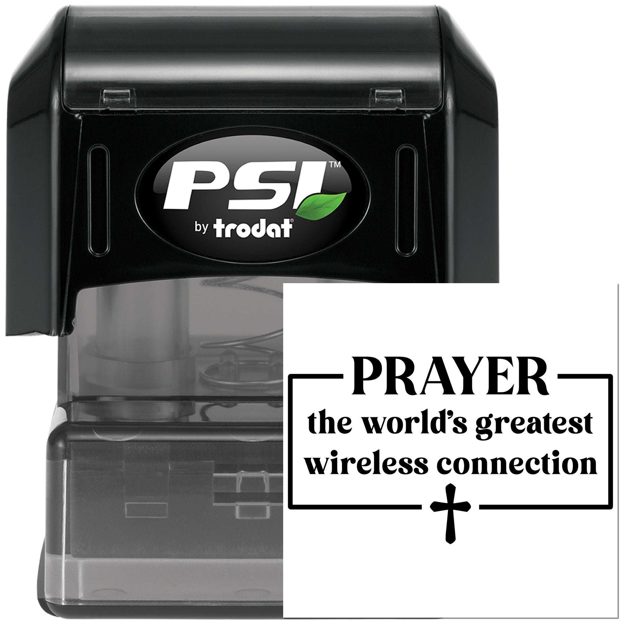 Pre-Inked Prayer World's Connection Mini Card Stamp