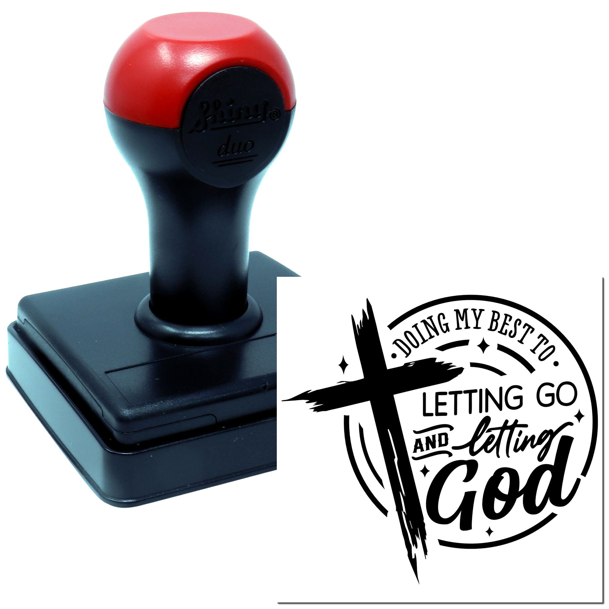 Duo Letting Go And Letting God Hand Stamp