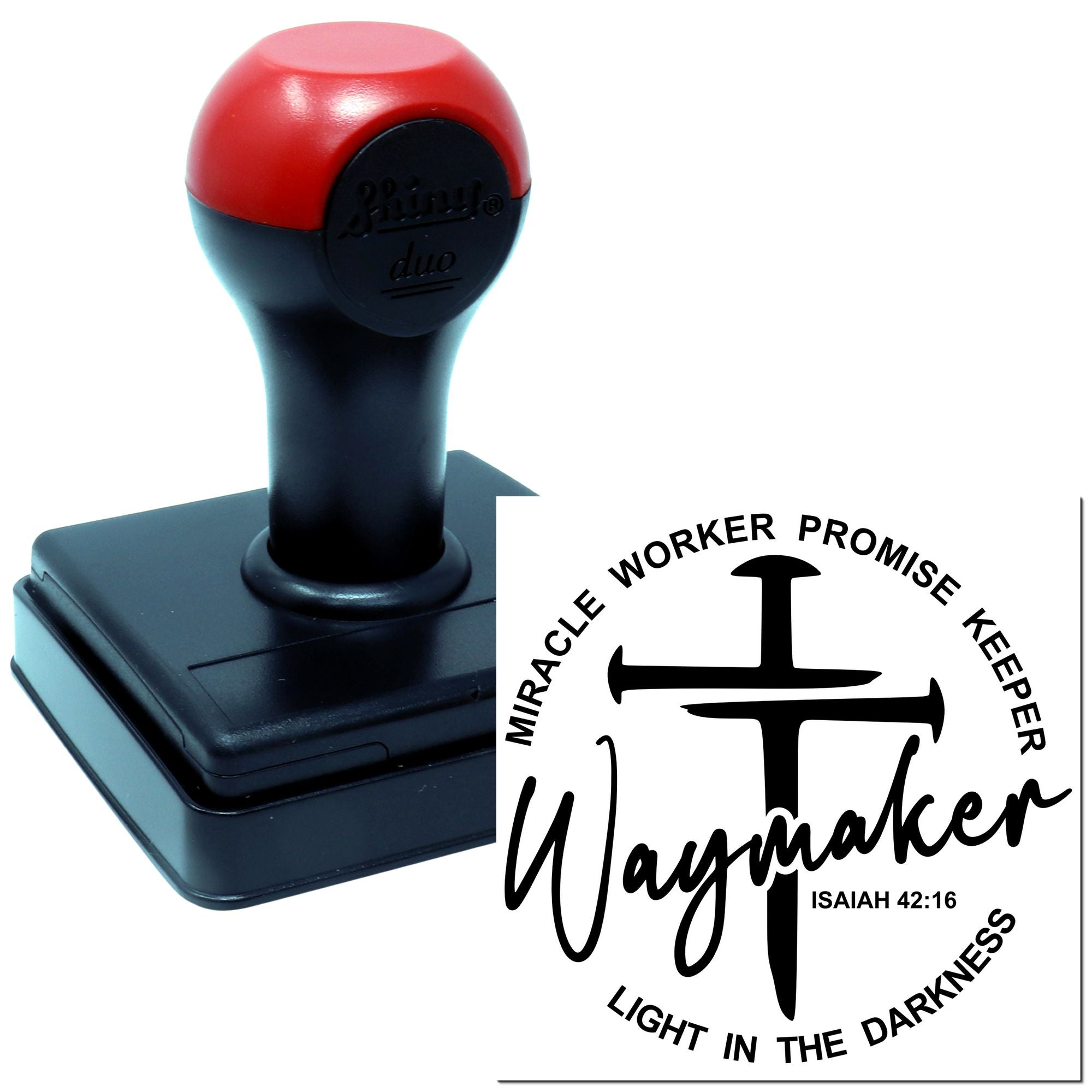 Duo Waymaker Cross Light In Darkness Hand Stamp