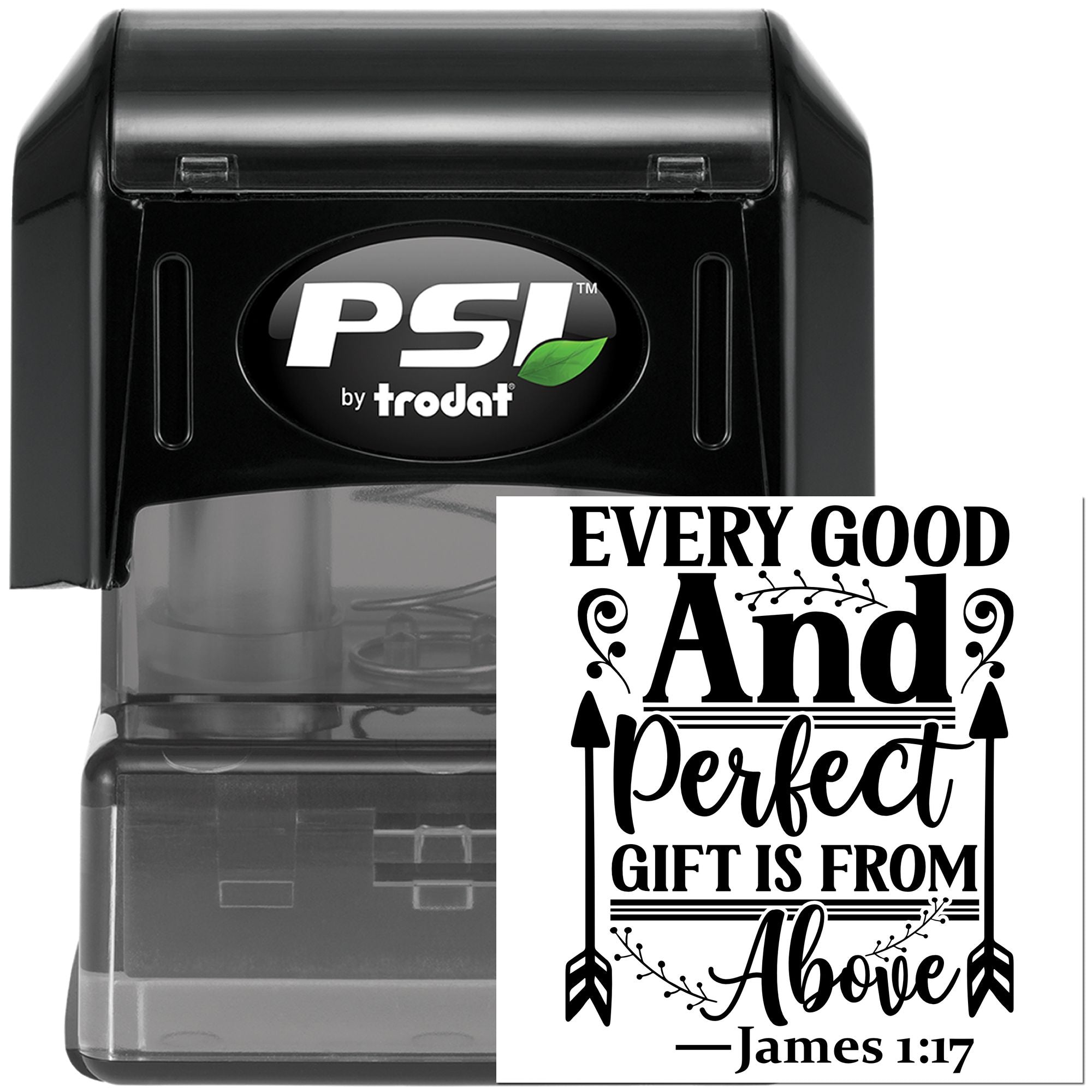 Pre-Inked Divine Gift Above Handcraft Stamp