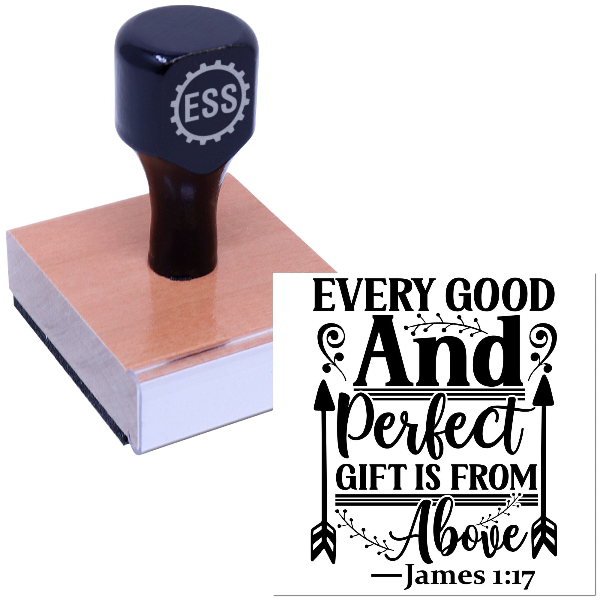 Divine Gift Art Cardmaking Rubber Stamp