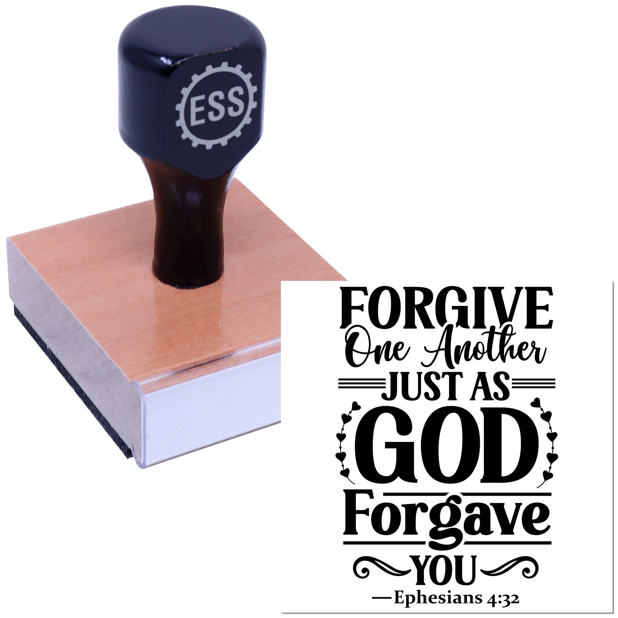 Forgive Like God Greeting Card Rubber Stamp