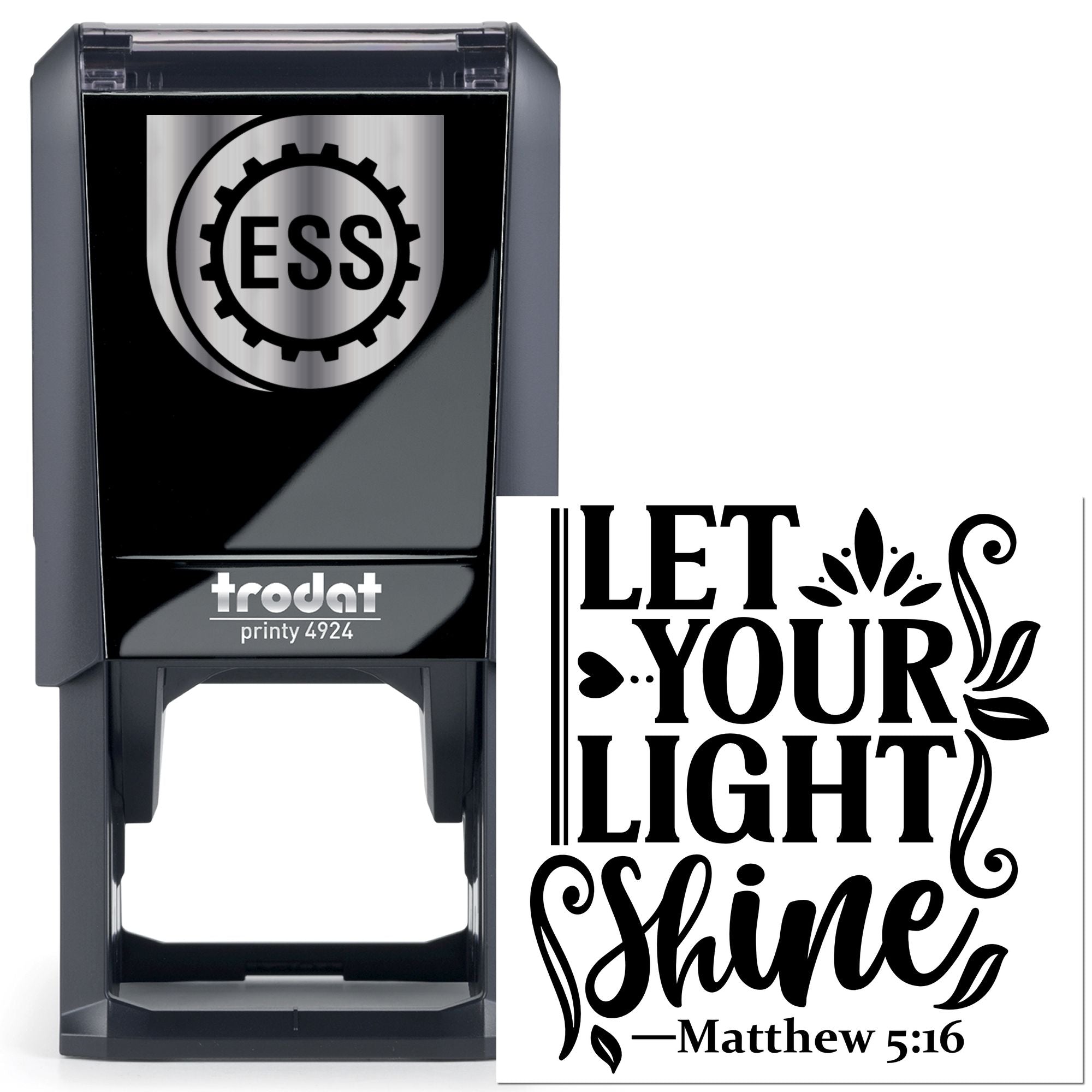 Self-Inking Light Shine Postcard Stamp