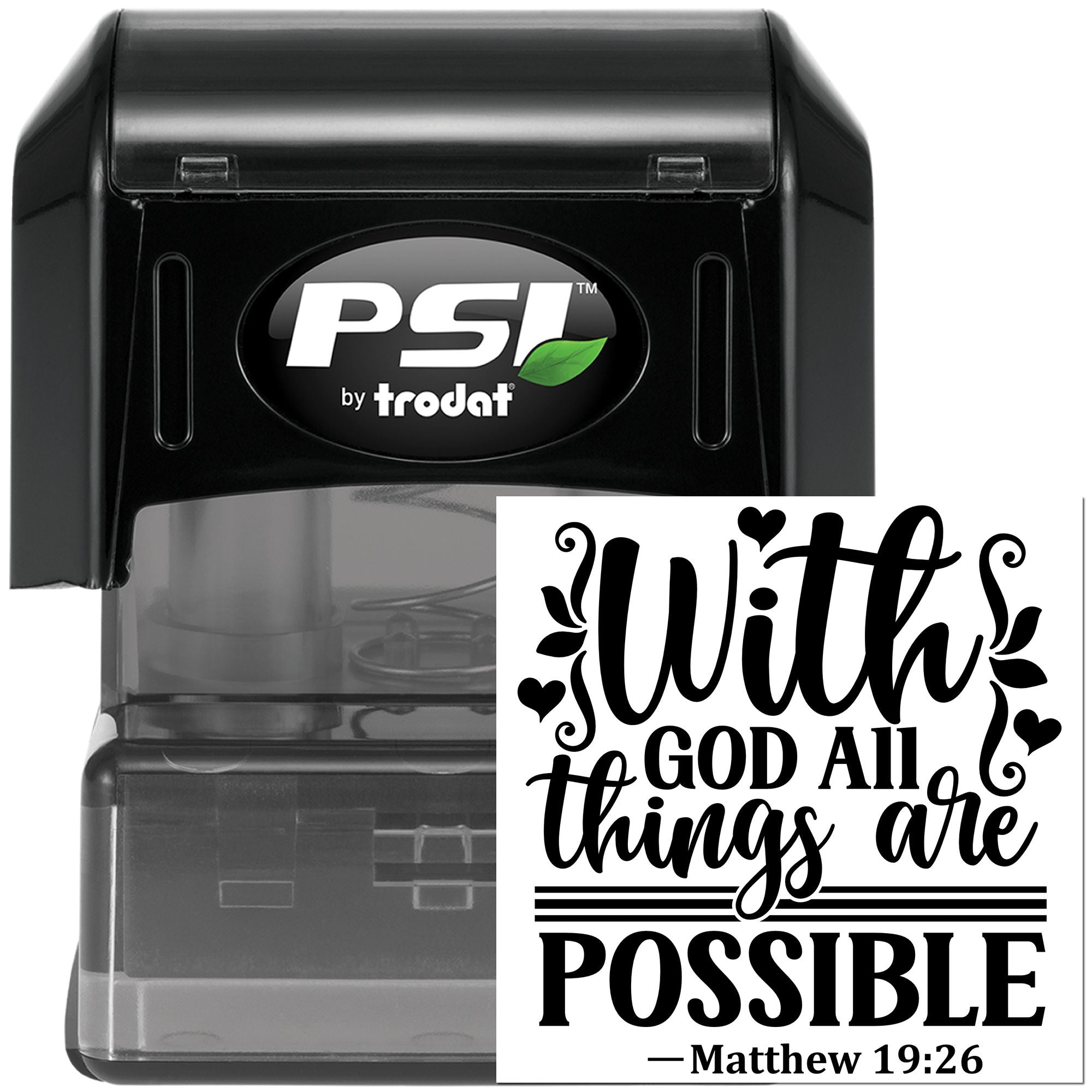 Pre-Inked All Things Possible Postcard Stamp
