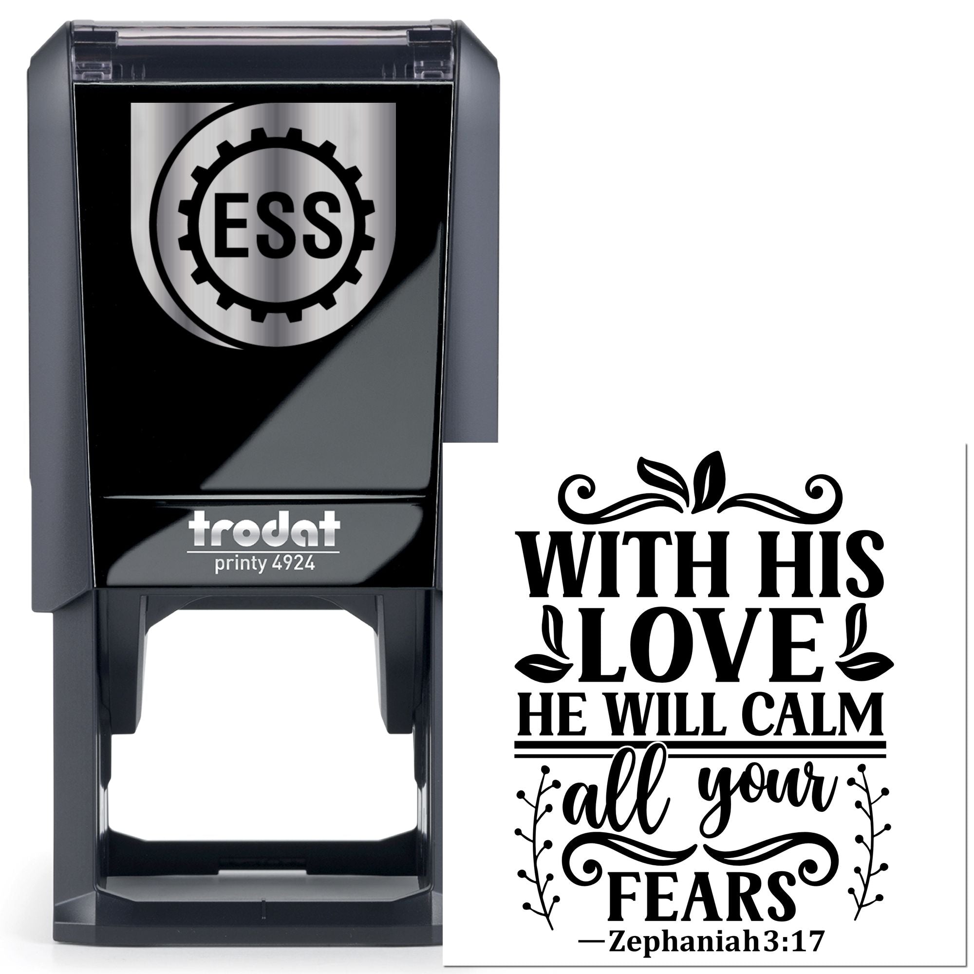 Self-Inking Bible Verse Place Card Stamp