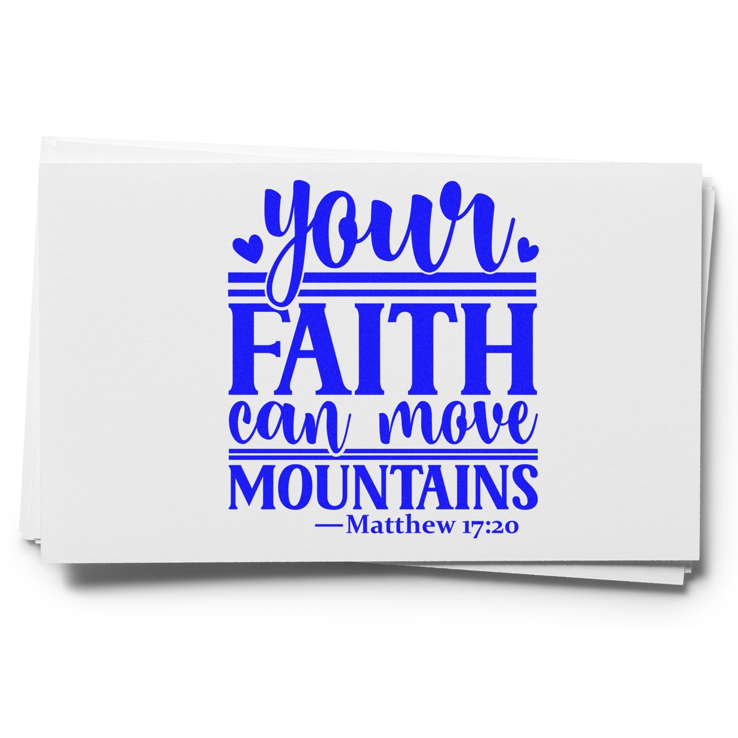 Self-Inking Move Mountains Party Favor Stamp