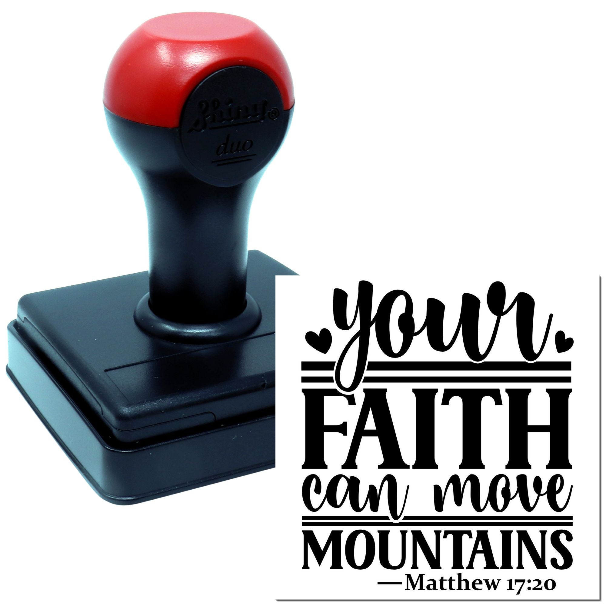 Duo Your Faith Can Move Mountains Hand Stamp