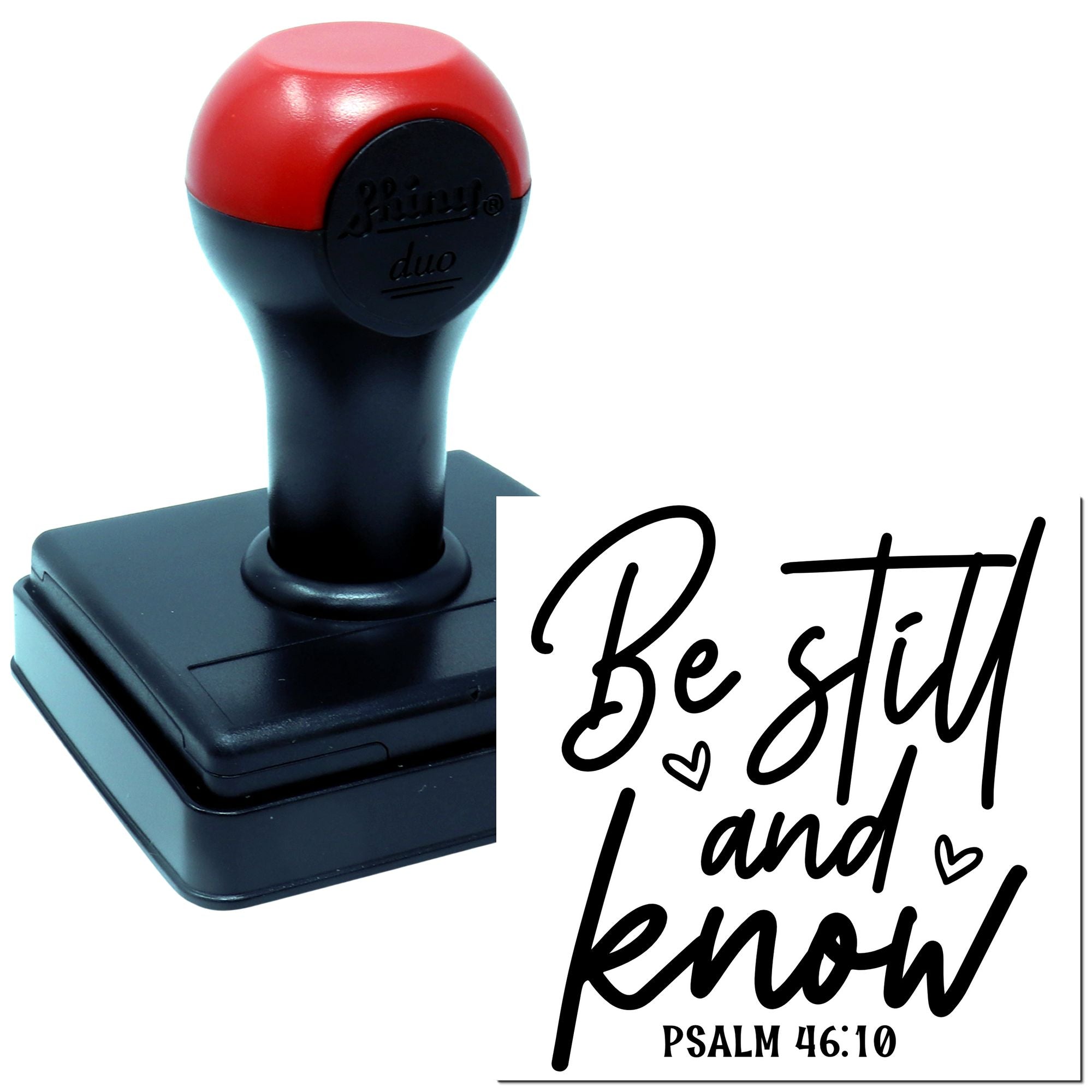 Duo Be Still And Know Wall Art Hand Stamp