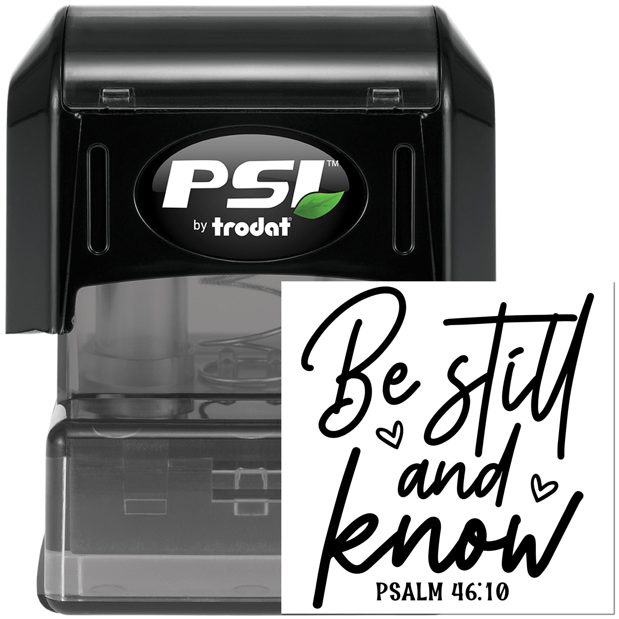 Pre-Inked Be Still Know Craft Stamp