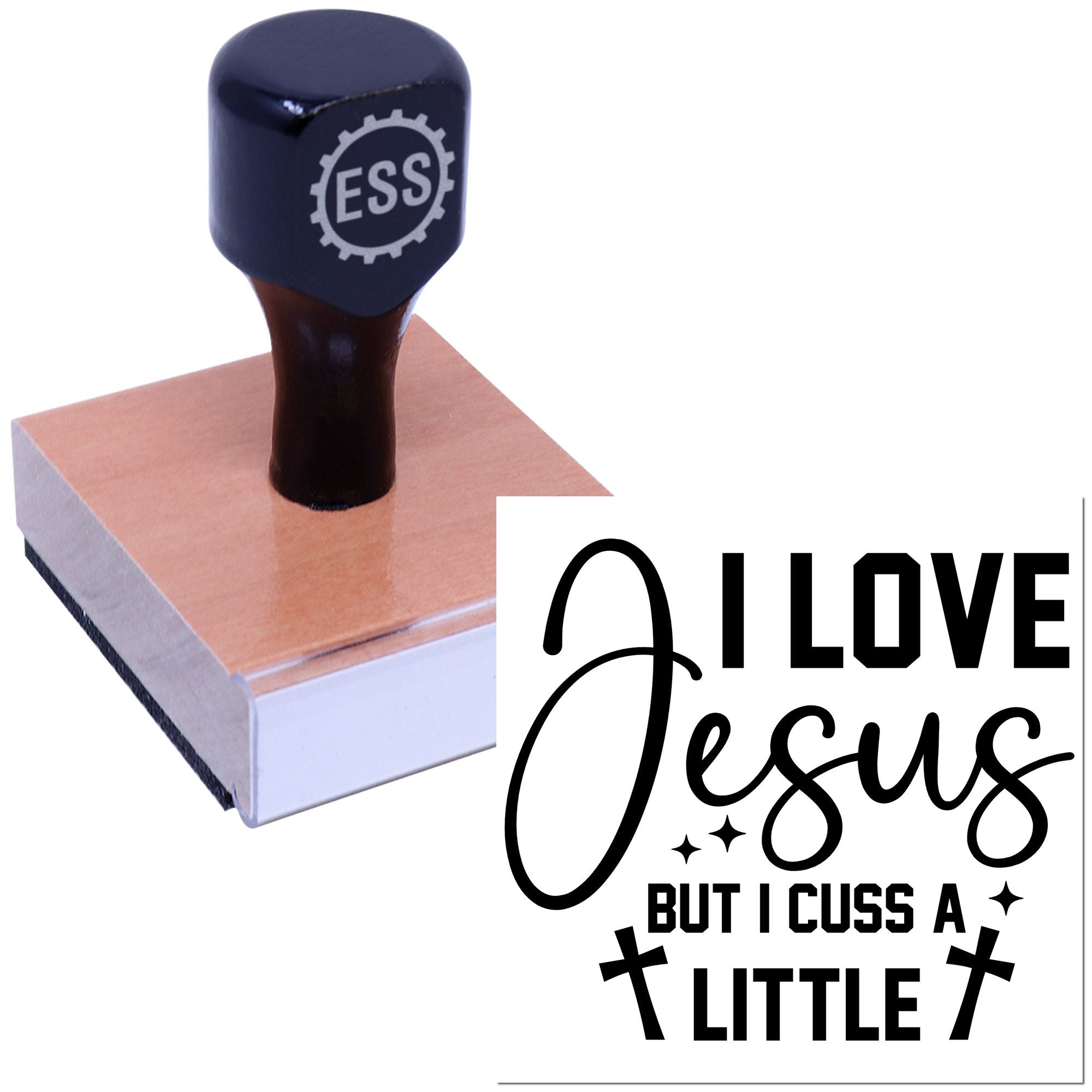 Blessed Cursing Believer Paper Goods Rubber Stamp