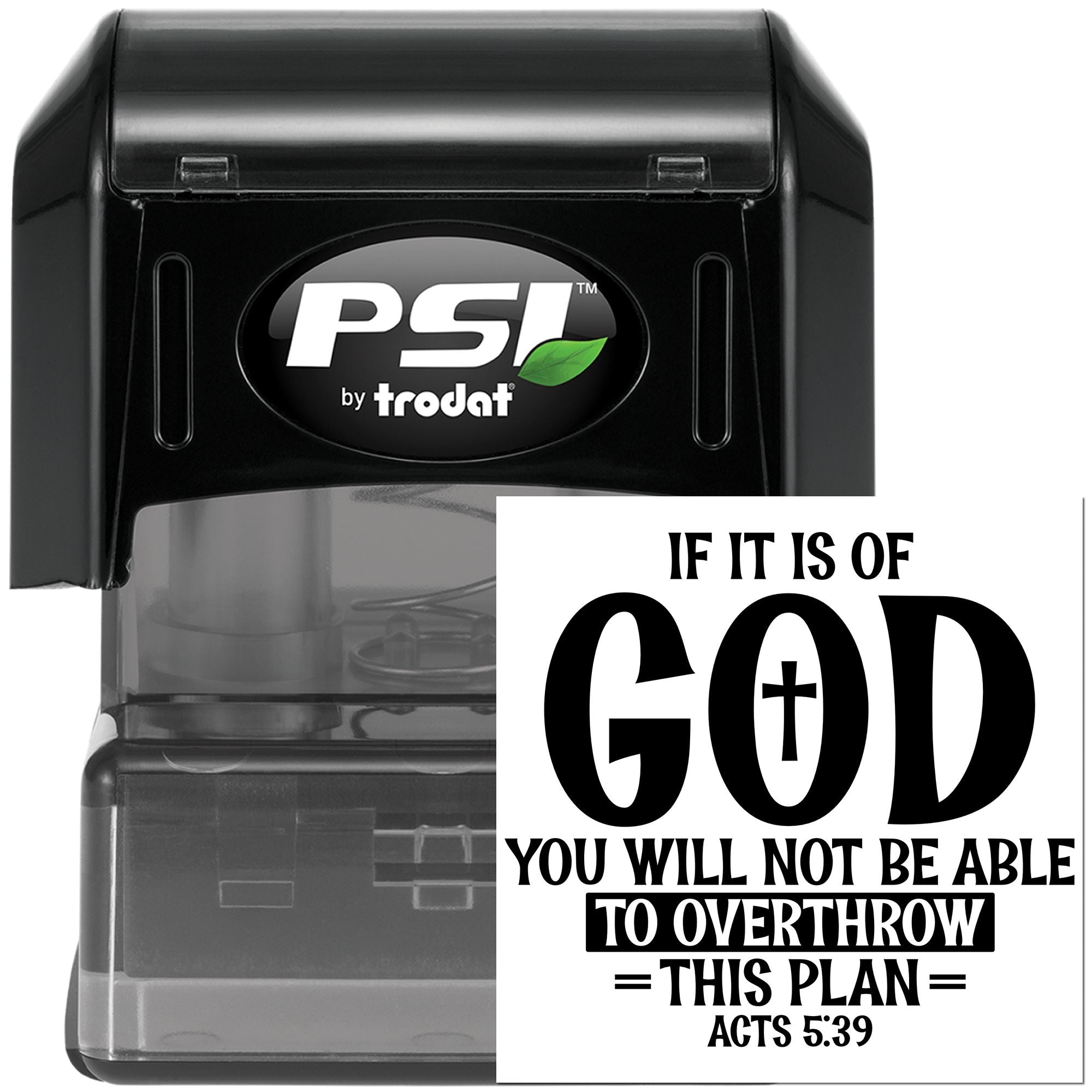 Pre-Inked God's Unstoppable Plan Journaling Stamp