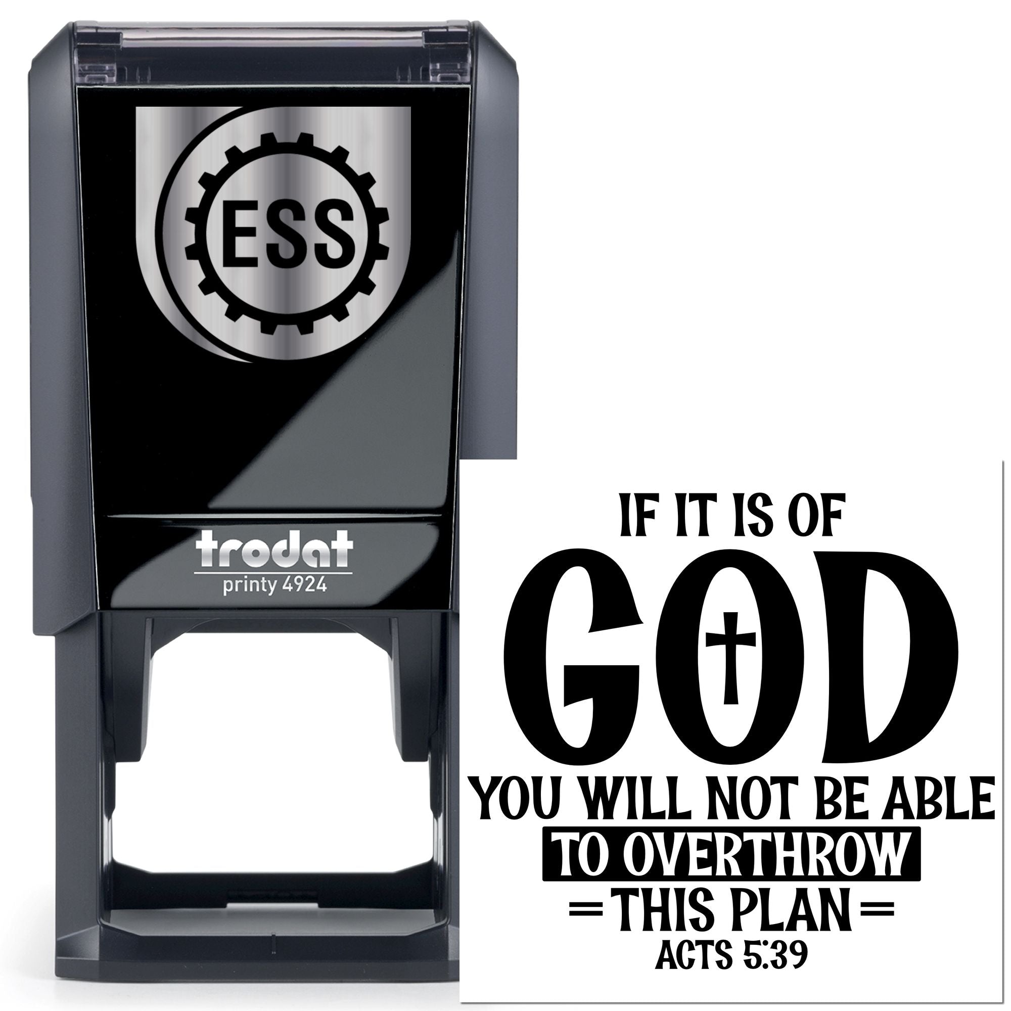 Self-Inking God's Plan Greeting Card Stamp