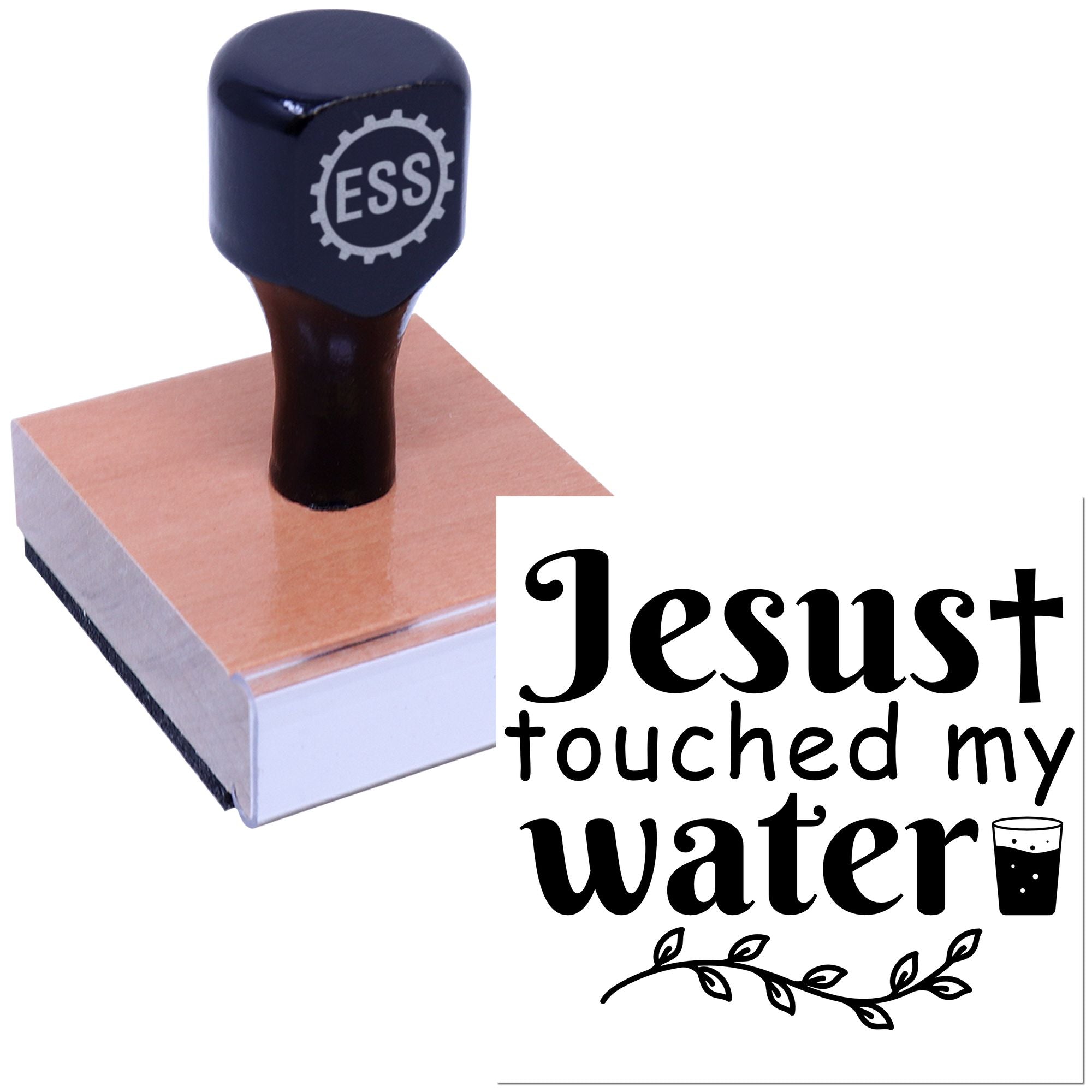 Divine Water Touch Tag Rubber Stamp