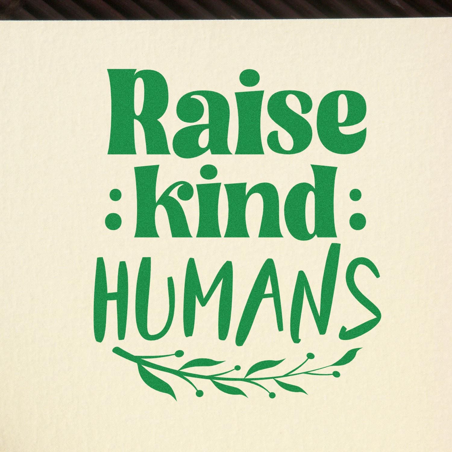 Kindness Grows Here Place Card Rubber Stamp