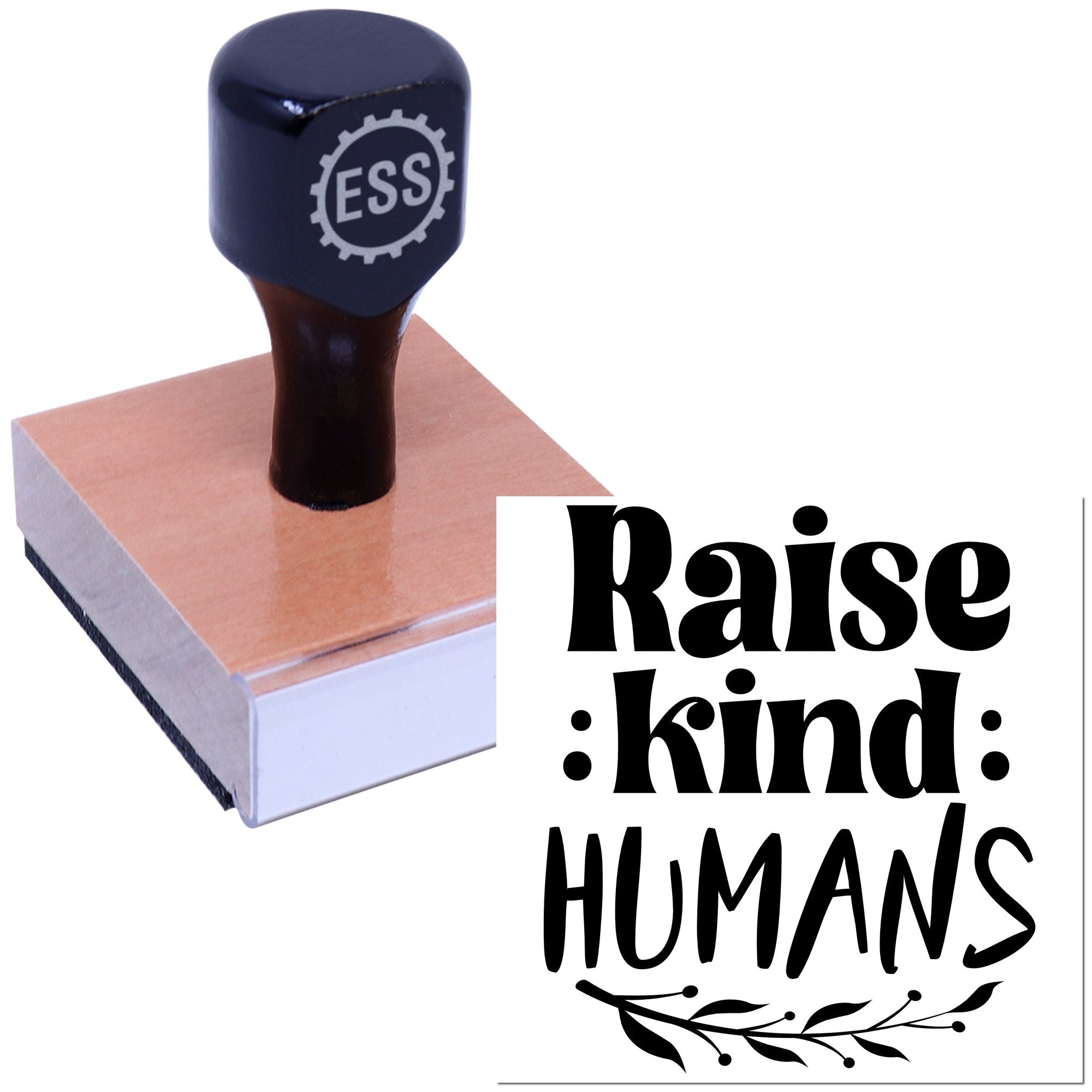 Kindness Grows Here Place Card Rubber Stamp