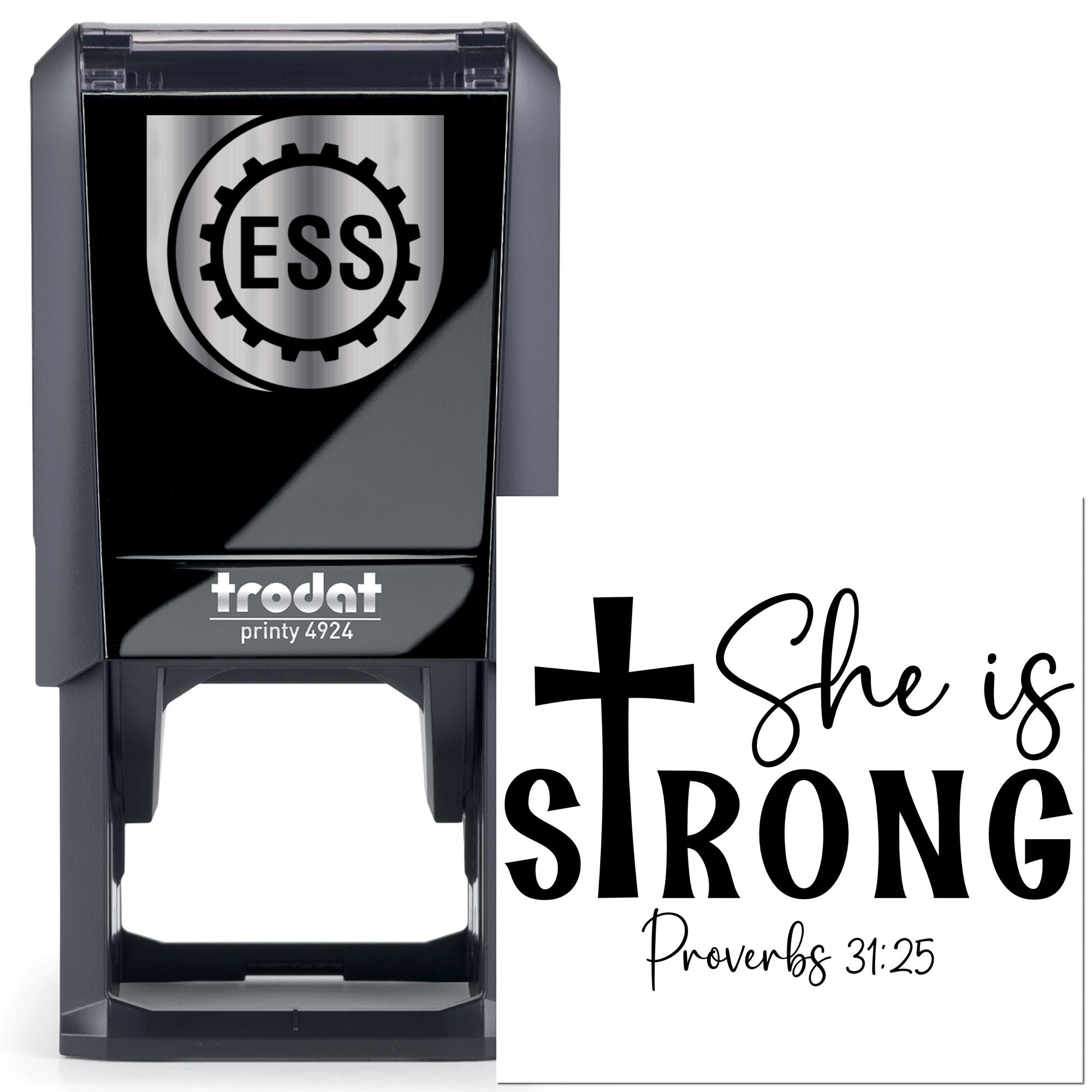 Self-Inking Strong Woman Craft Stamp