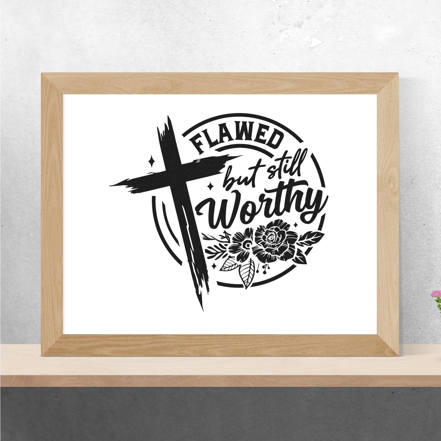 Broken Yet Beautiful Crafting Rubber Stamp