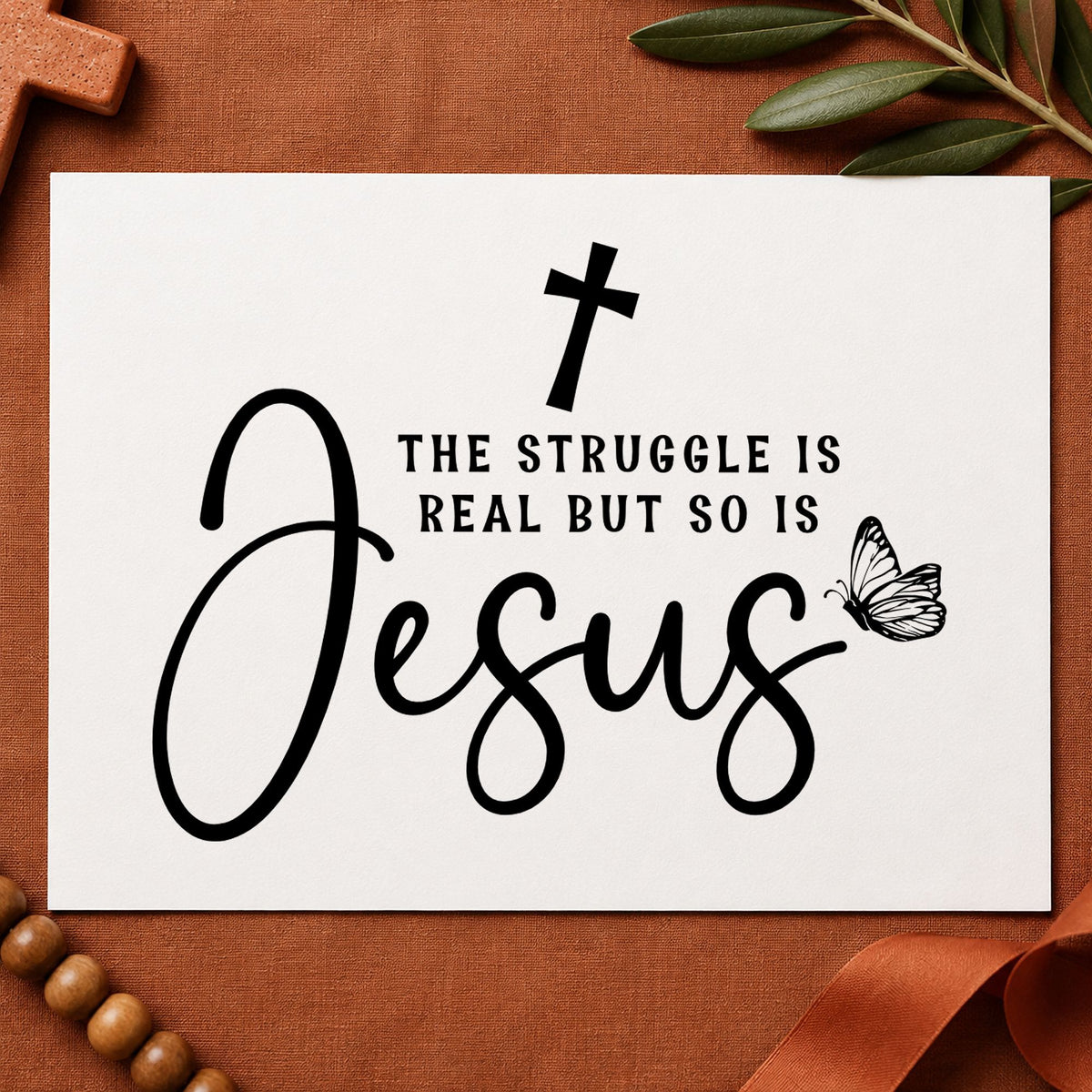 The Struggle Is Real rubber stamp printed in black ink, ready for struggle is real cards and similar paper crafts.