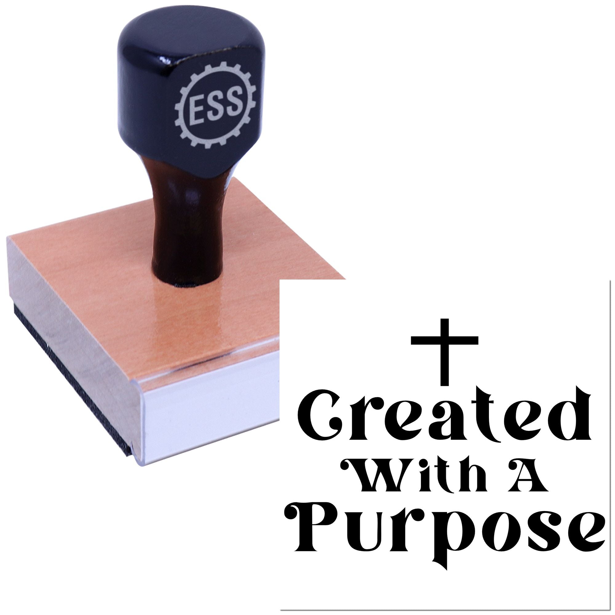 Divine Purpose Declaration Greeting Card Rubber Stamp
