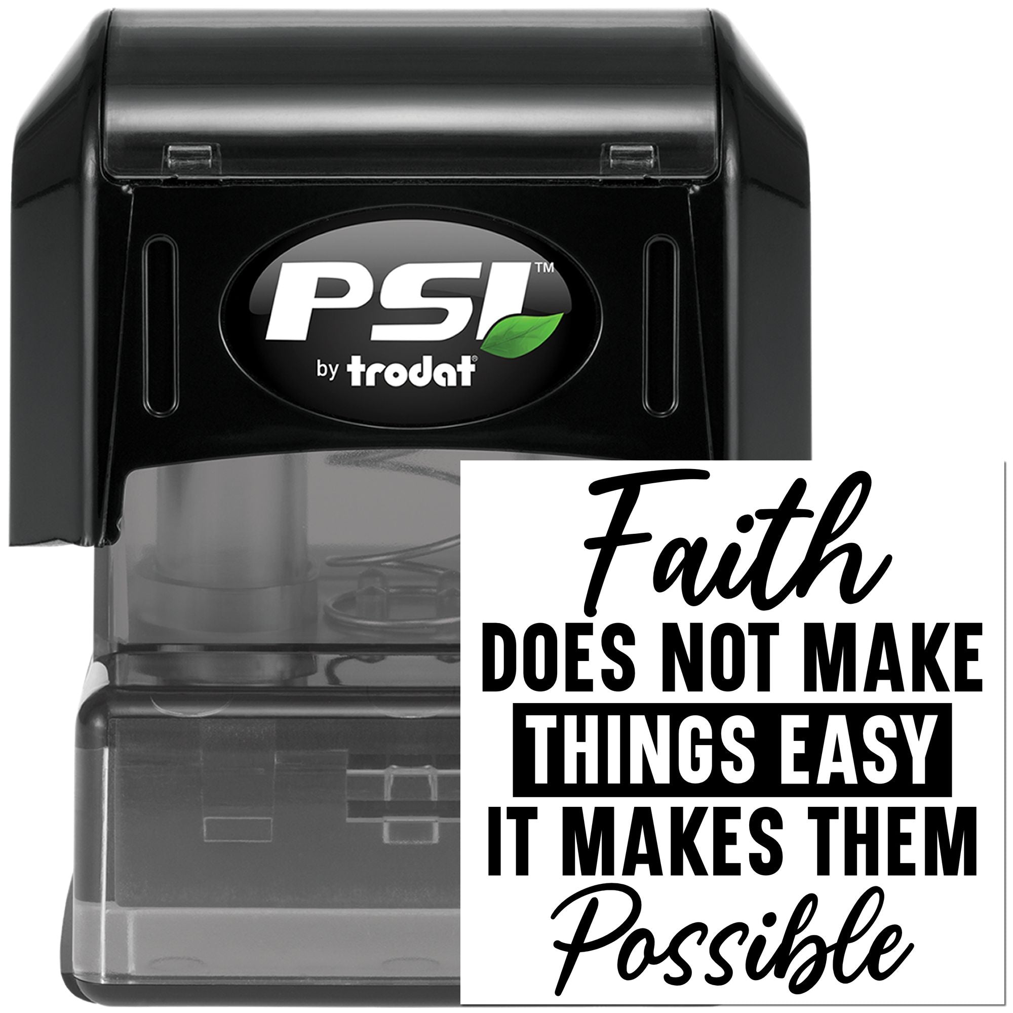 Pre-Inked Faith Makes Possible Paper Goods Stamp