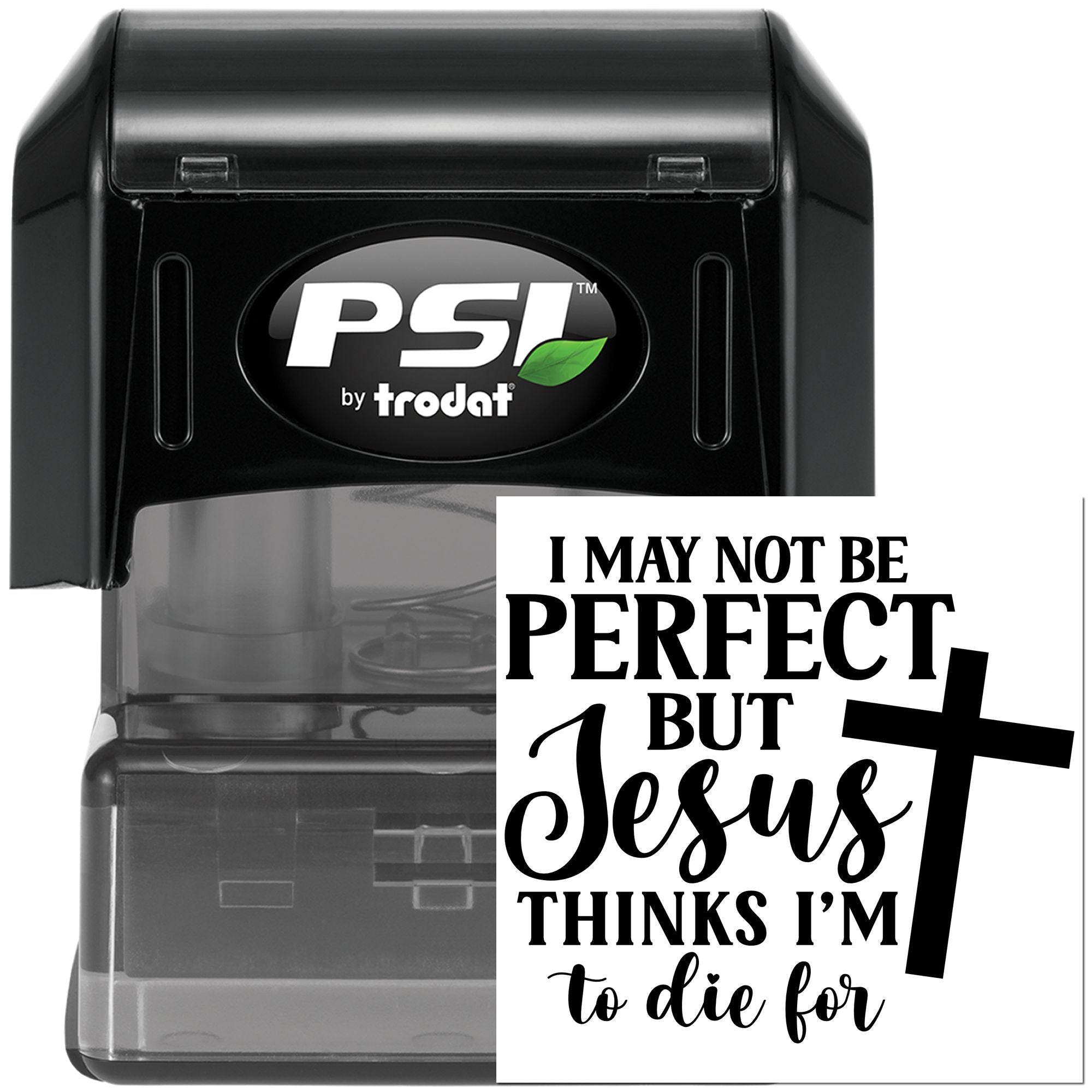 Pre-Inked Christian Faith Quote Scrapbooking Stamp