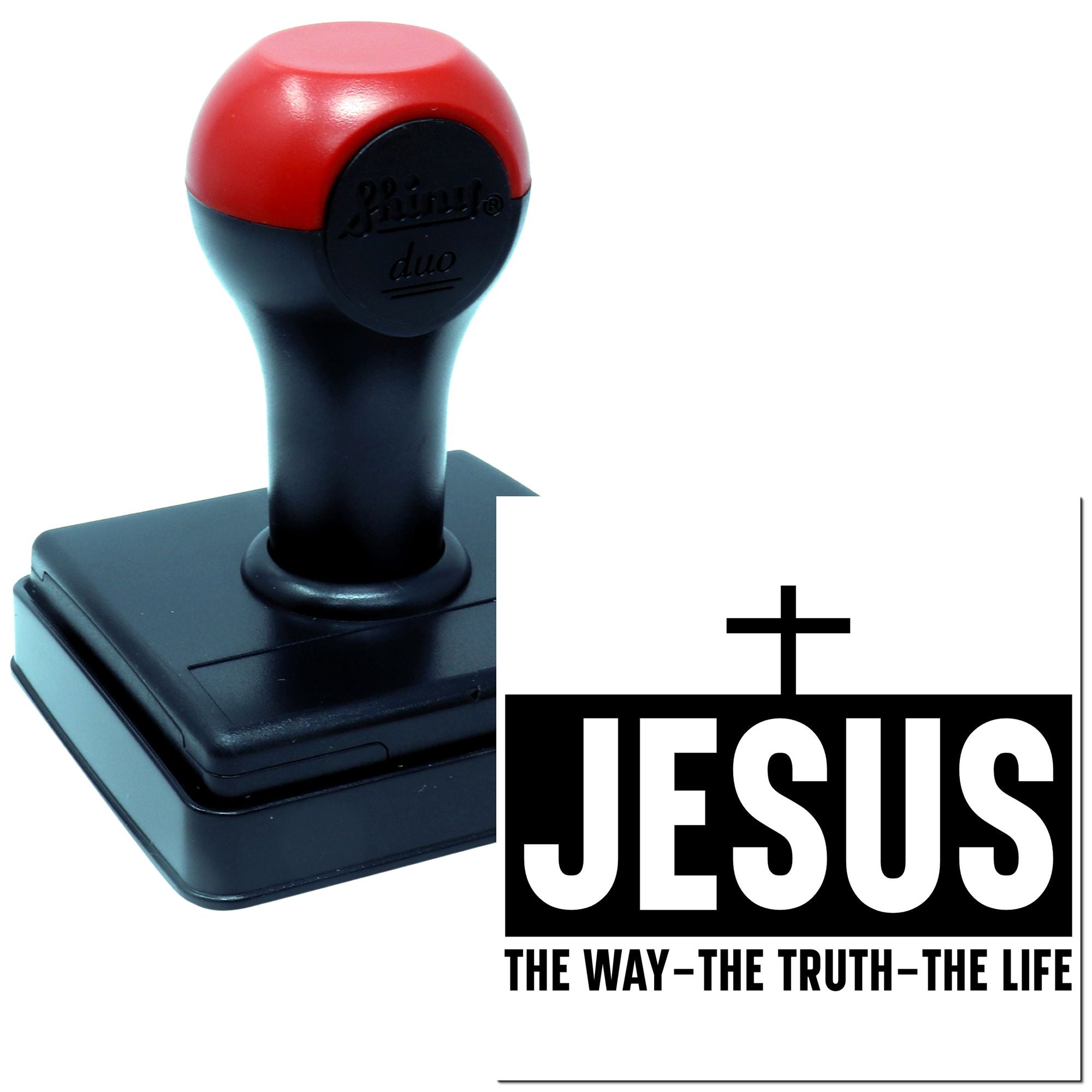 Duo Bold Jesus Way Truth Life Hand Stamp