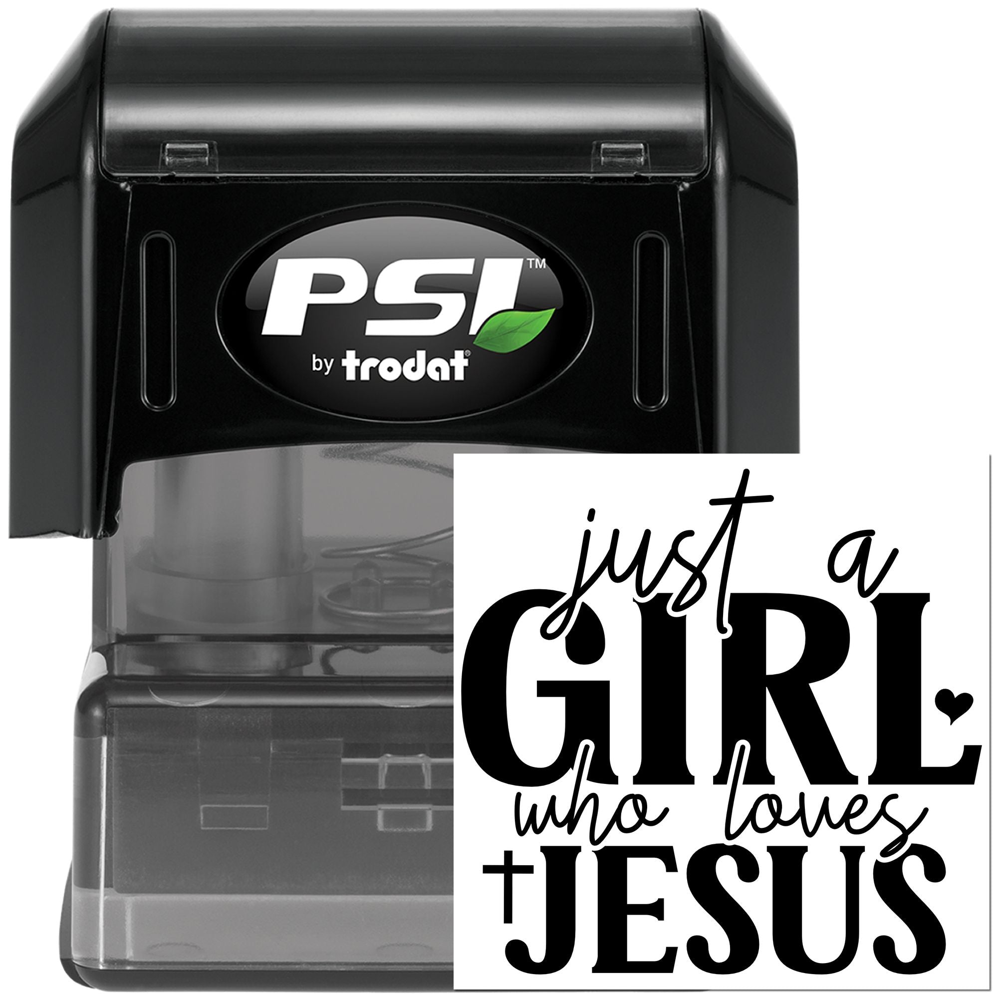 Pre-Inked Just A Girl Paper Craft Stamp