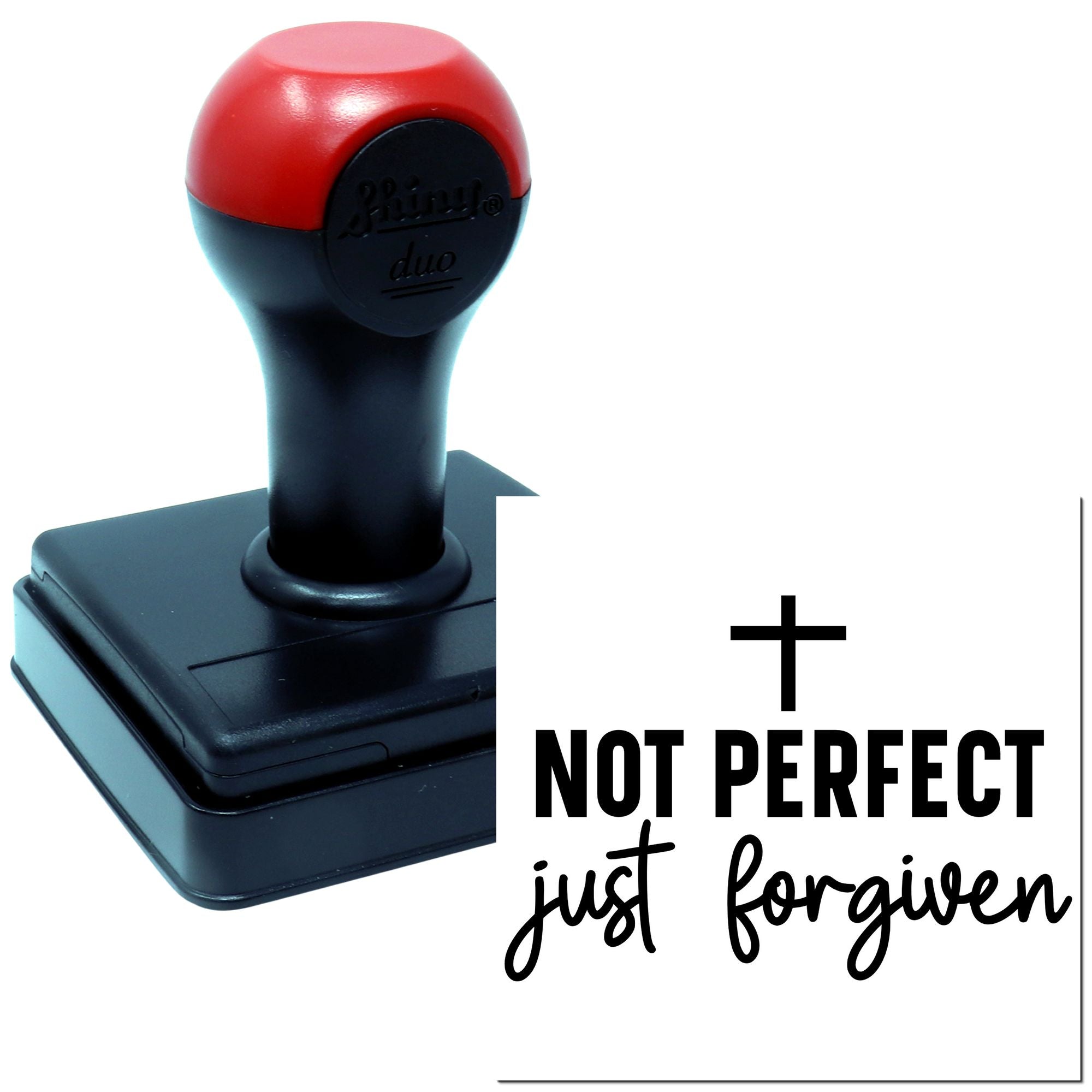 Duo Not Perfect Yet Fully Forgiven Hand Stamp