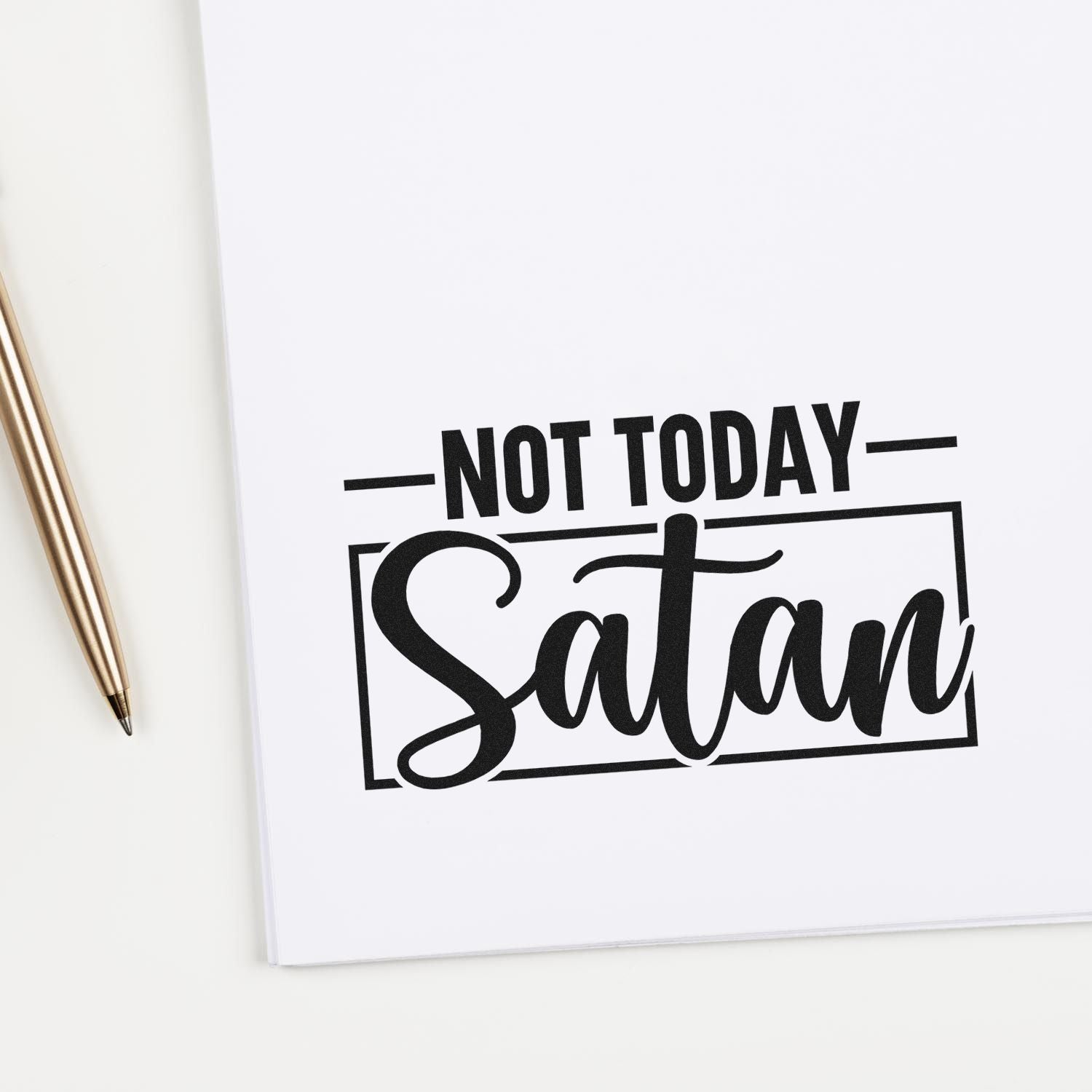 Self-Inking Not Today Scrapbooking Stamp