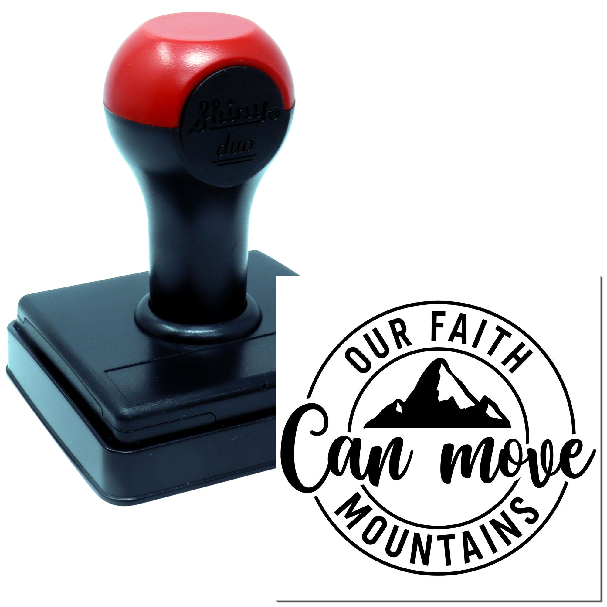Duo Our Faith Can Move Mountains Hand Stamp