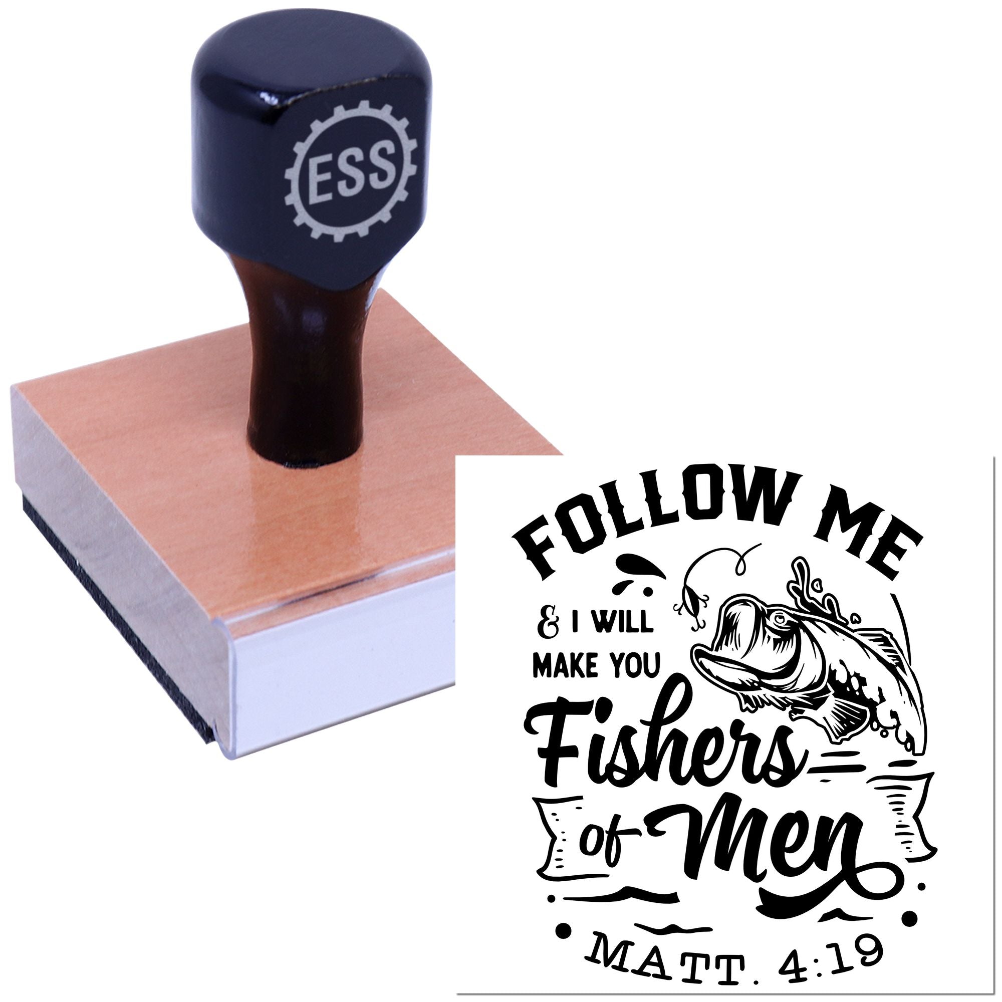 Heavenly Fisherman’S Call Card Making Rubber Stamp