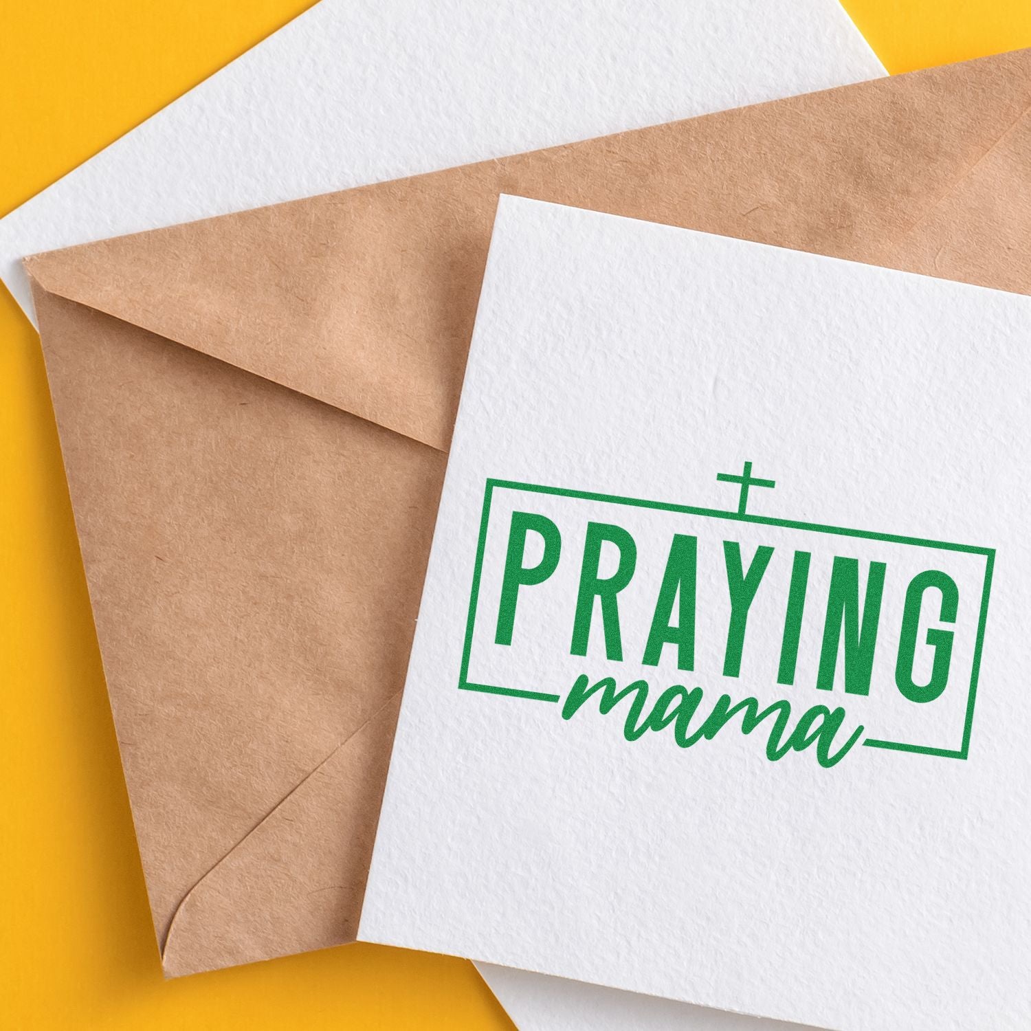 Faithful Praying Mama Paper Goods Rubber Stamp