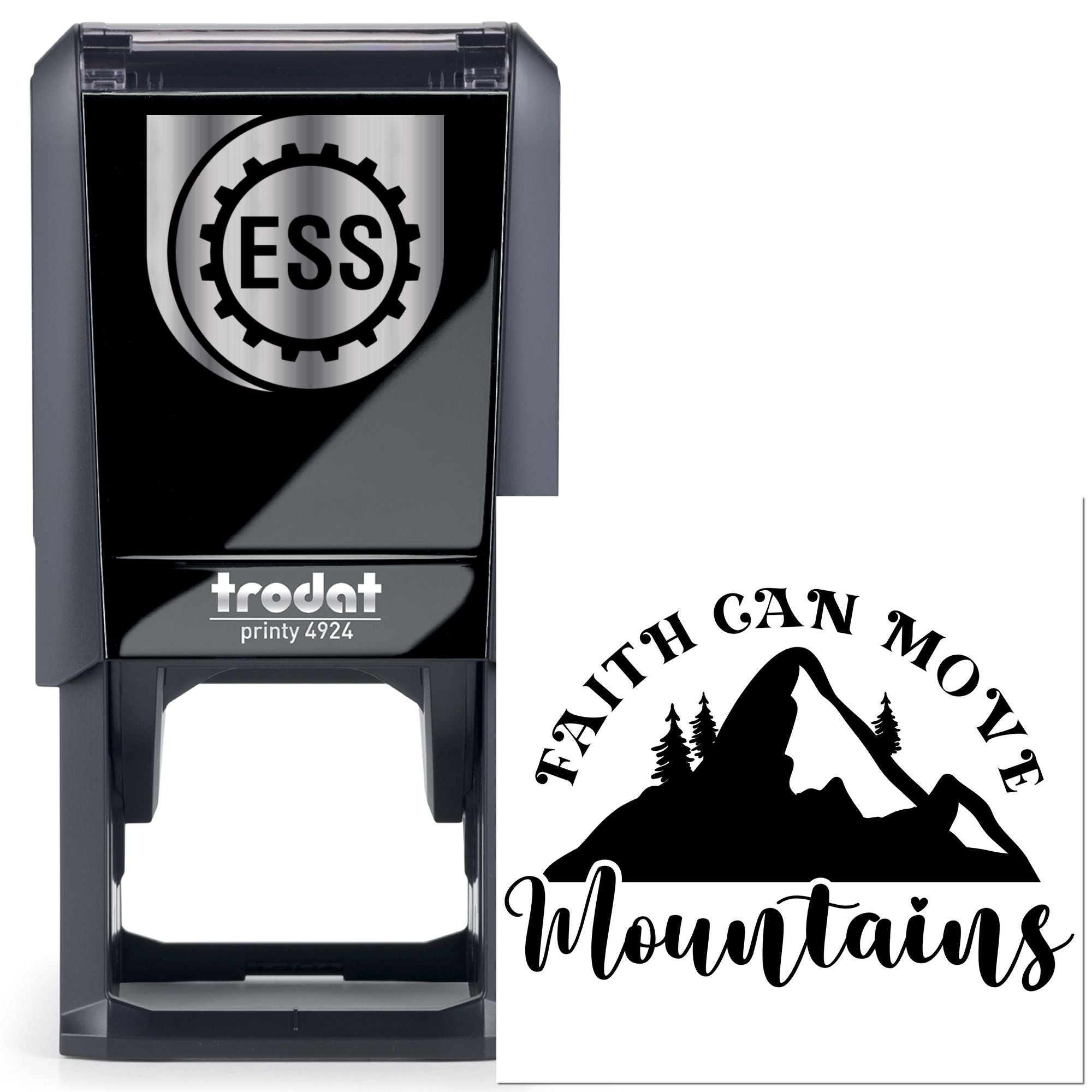 Self-Inking Move Mountains Craft Stamp