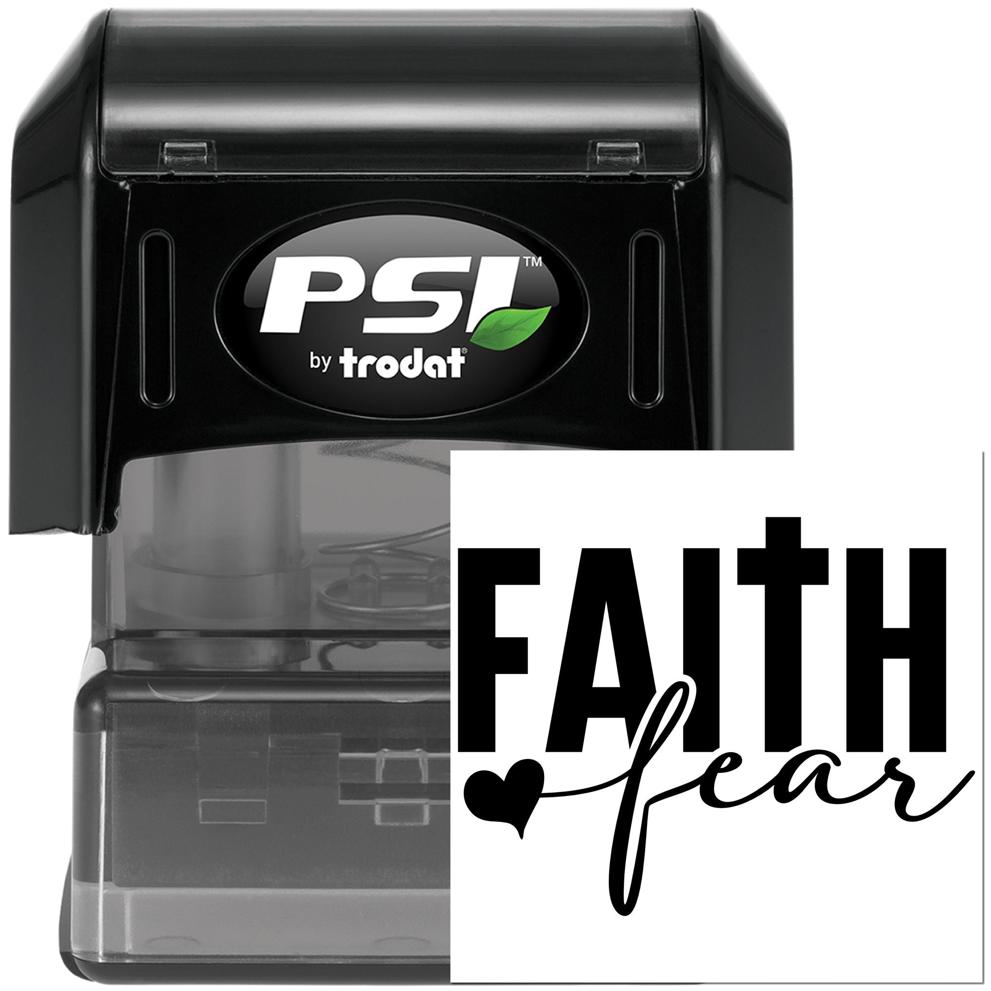 Pre-Inked Faith Over Fear Party Favor Stamp