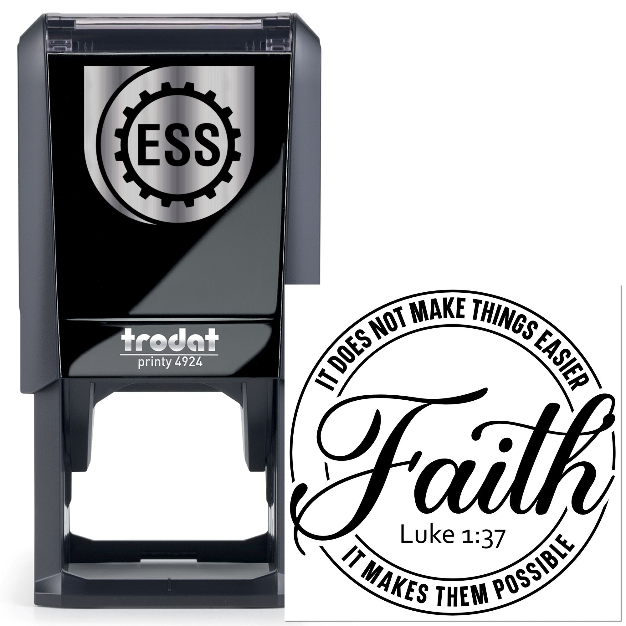 Self-Inking Faith Sticker Crafting Stamp