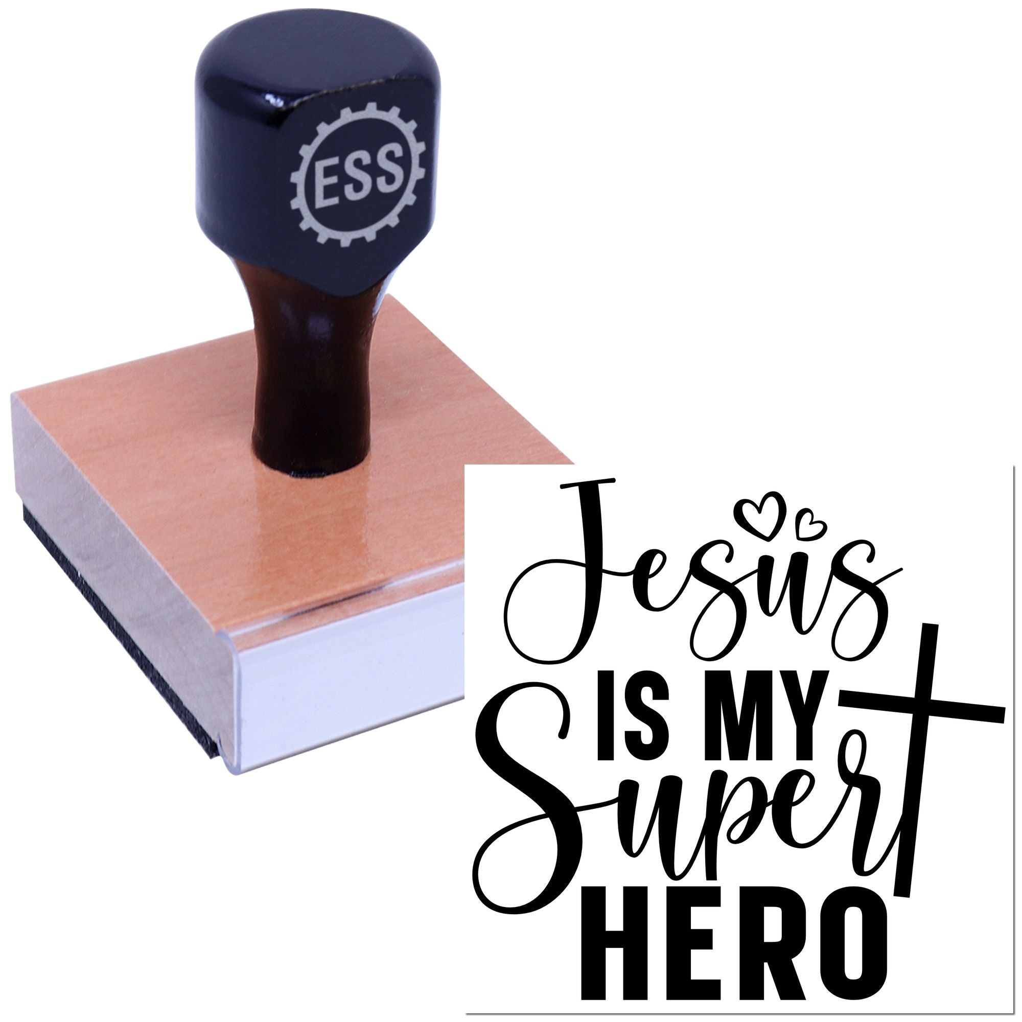 Heavenly Hero Devotion Paper Craft Rubber Stamp